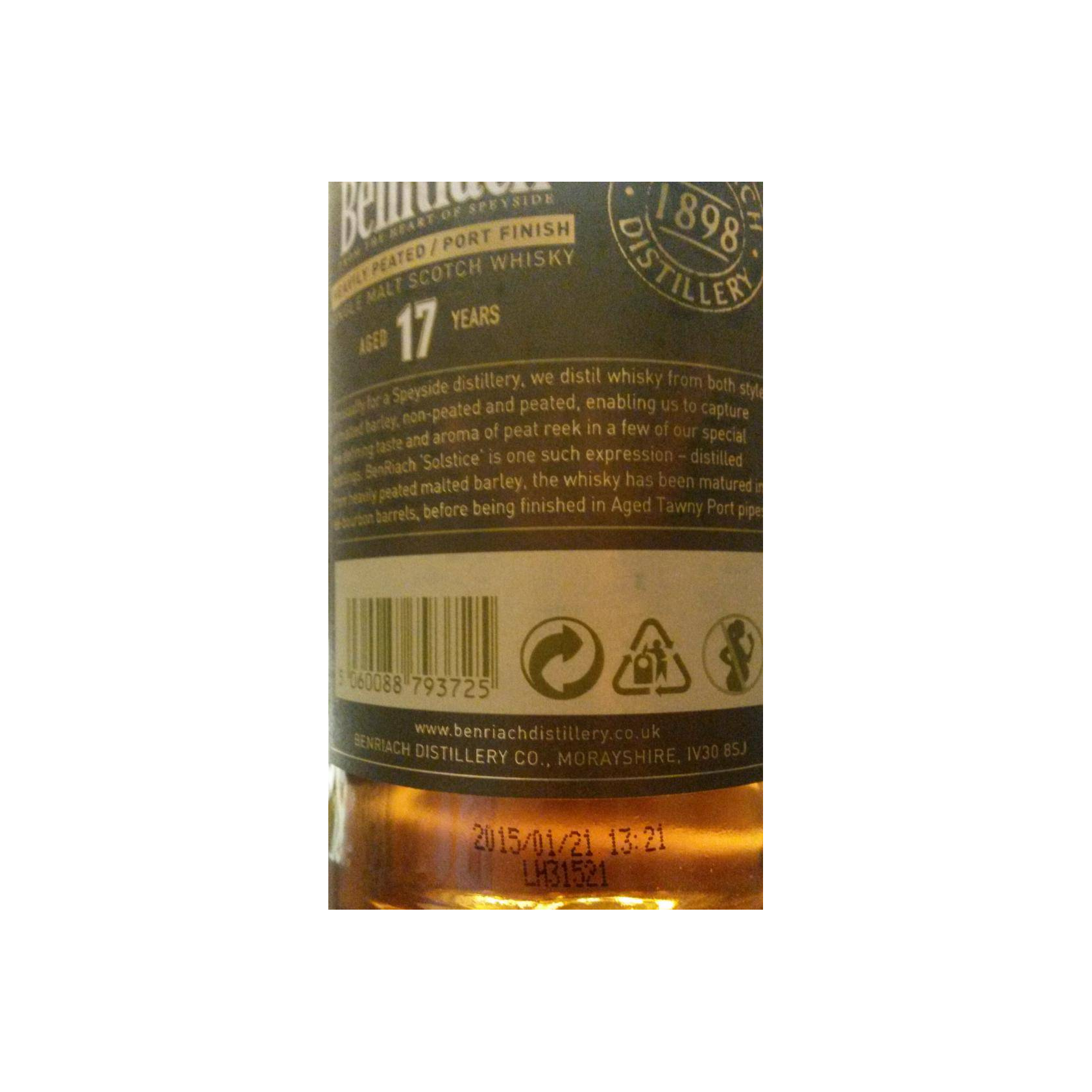 BenRiach 17 Years Single Malt Whisky 3