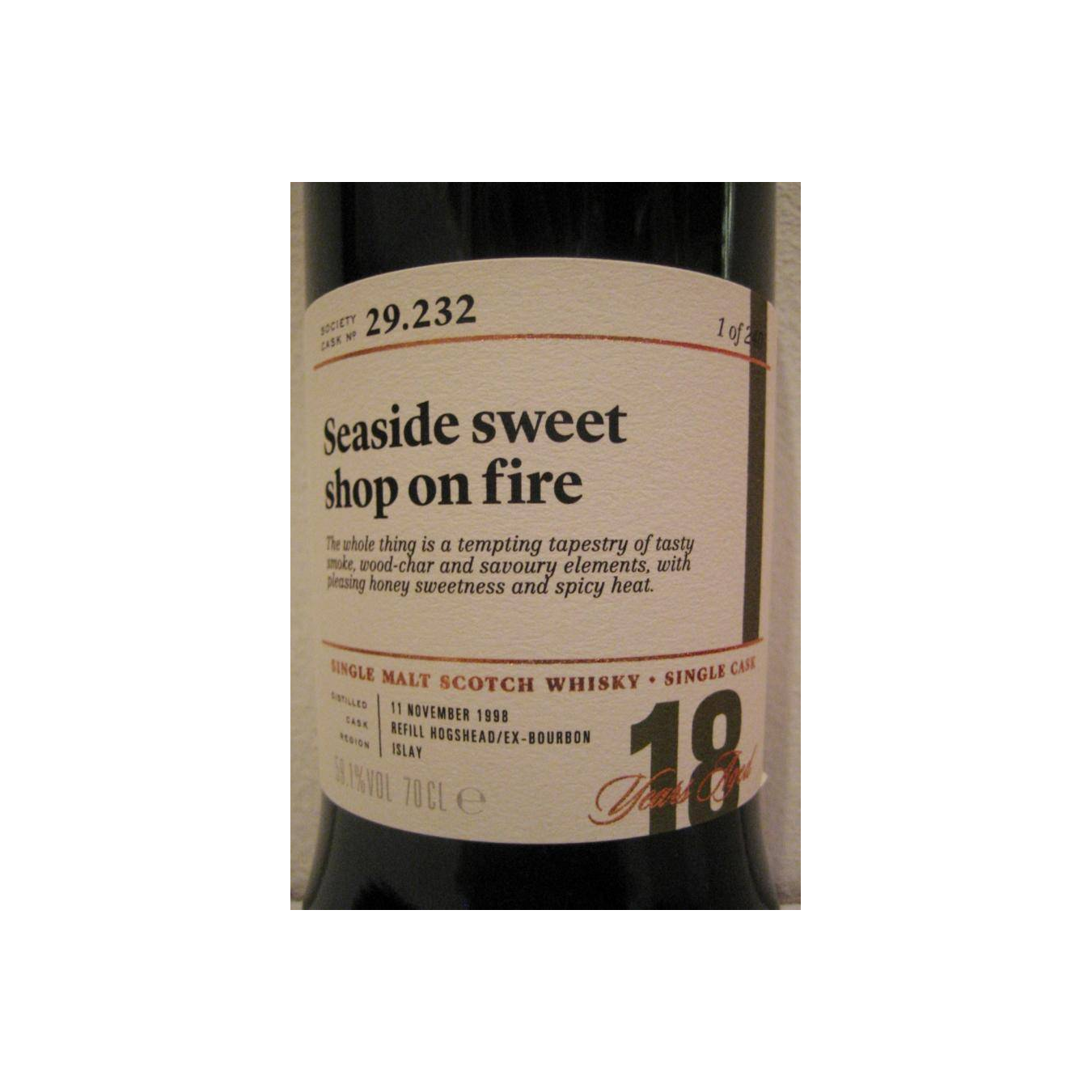 The Scotch Malt Whisky Society 1998 18 Years Single Malt Whisky 2