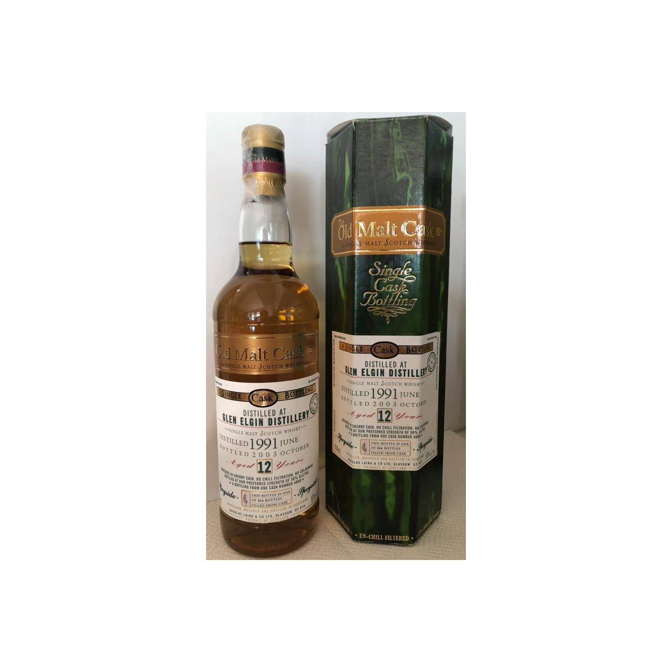 Glen Elgin Old Malt Cask 1991 12 Years Single Malt Whisky 2