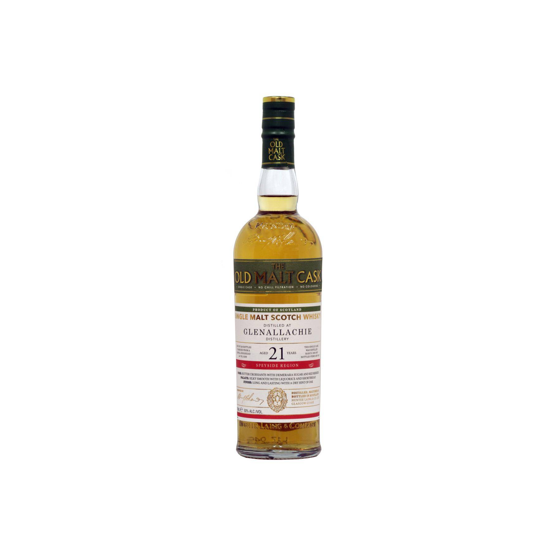 The GlenAllachie Old Malt Cask 1995 21 Years Single Malt Whisky