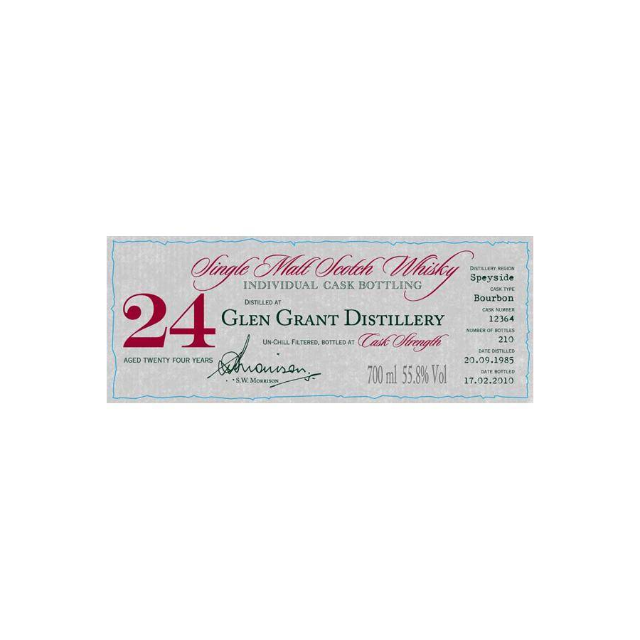 Glen Grant Individual Cask Bottling 1985 24 Years Single Malt Whisky 2