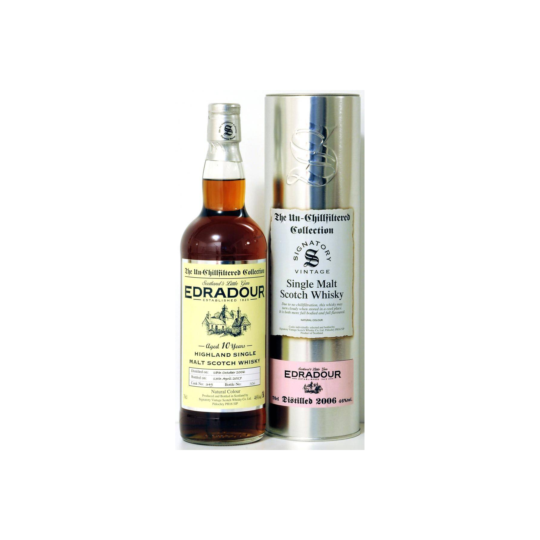 Edradour The Un-Chillfiltered Collection 2006 10 Years Single Malt Whisky 2