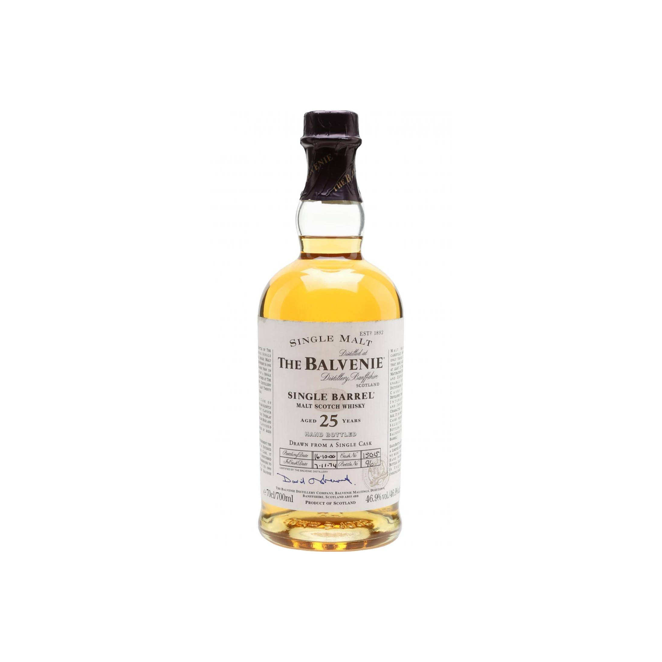 The Balvenie Single Cask 1974 25 Years Single Malt Whisky