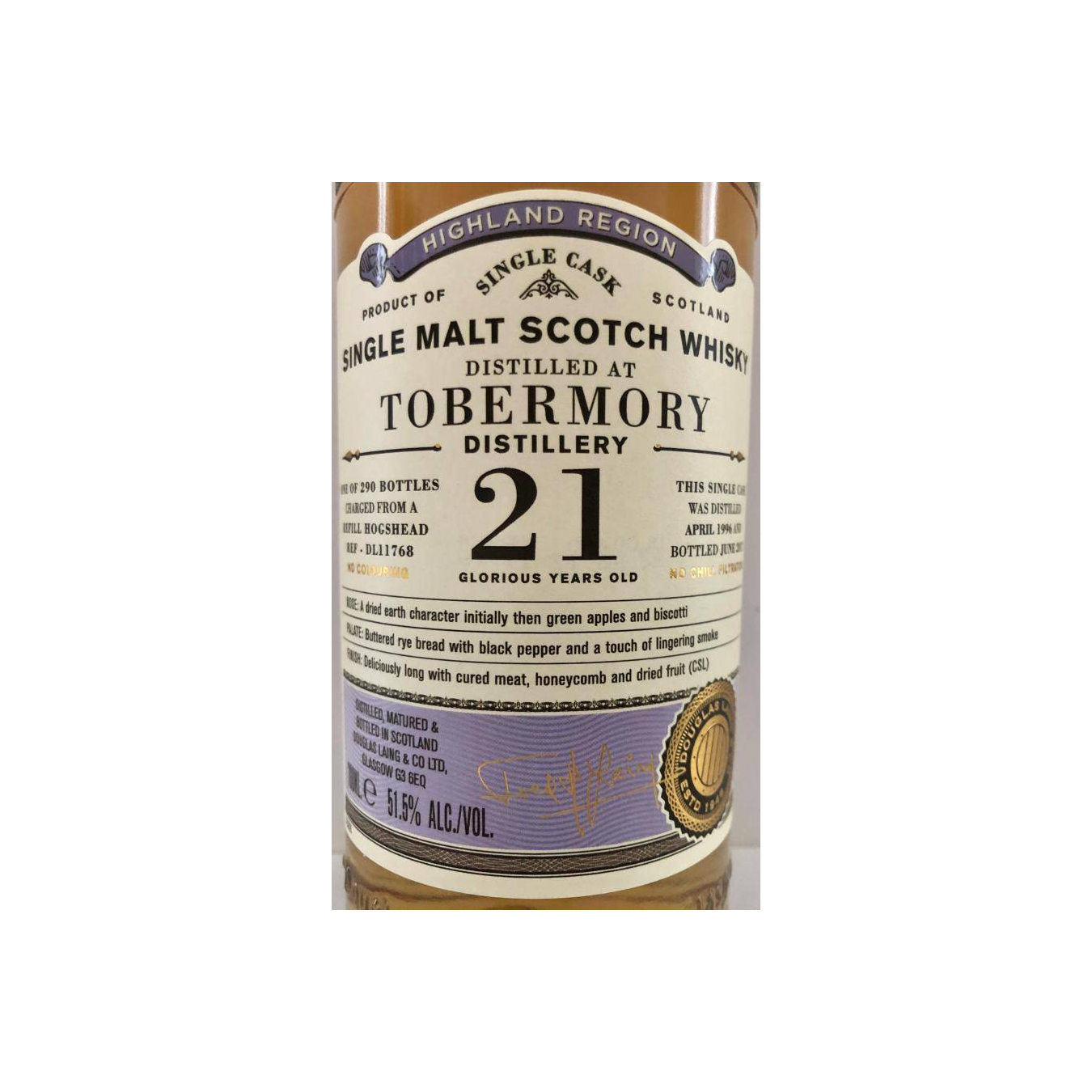 Tobermory Old Particular 1996 21 Years Single Malt Whisky 3