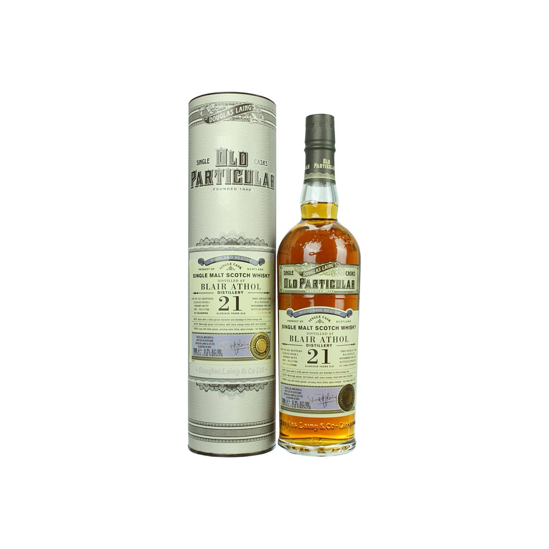 Blair Athol Old Particular 1995 21 Years Single Malt Whisky 2
