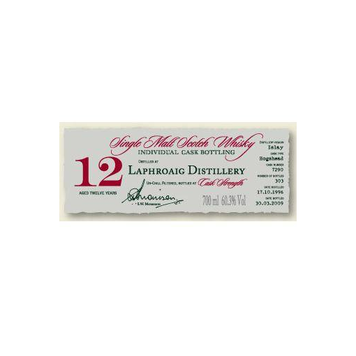 Laphroaig Individual Cask Bottling 1996 12 Years Single Malt Whisky 2