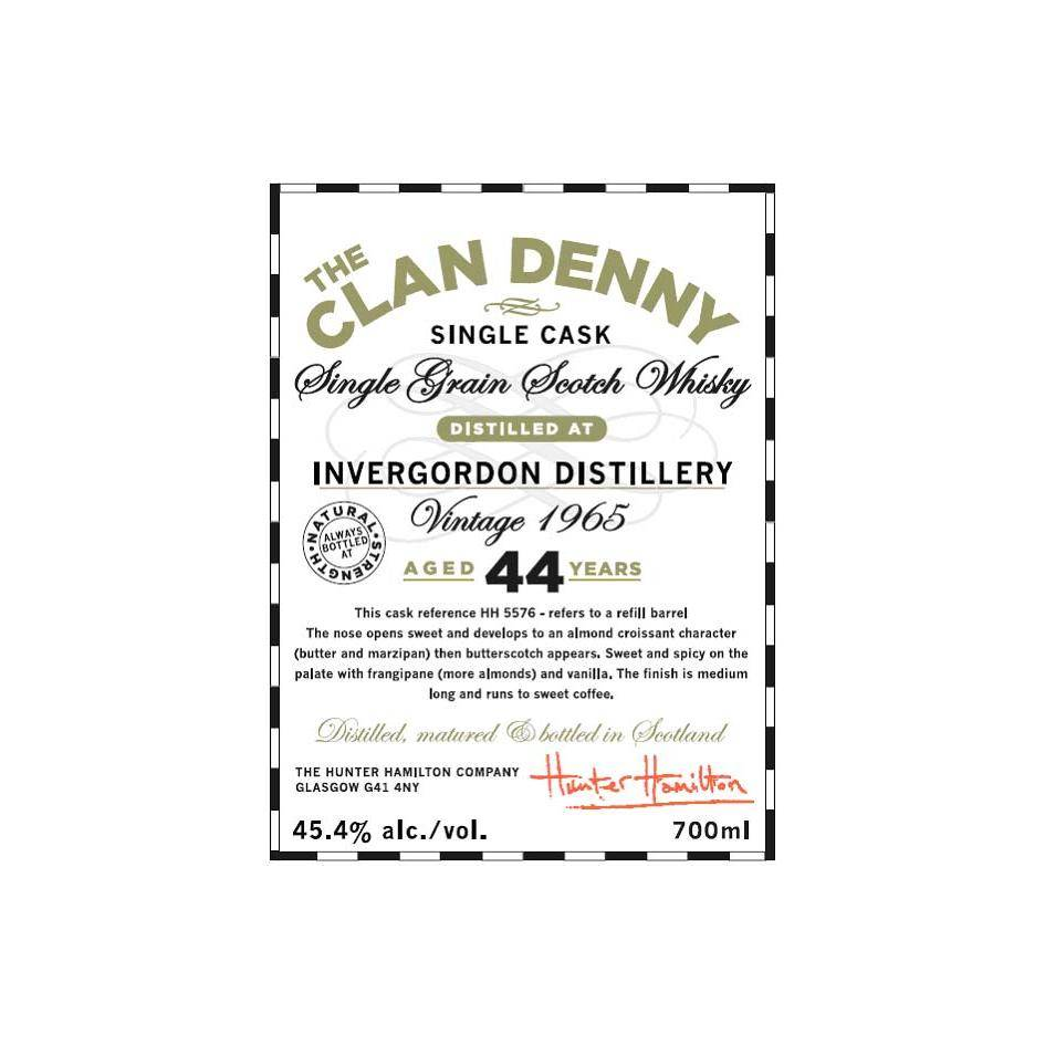 Invergordon 1965 44 Years Single Grain Whisky