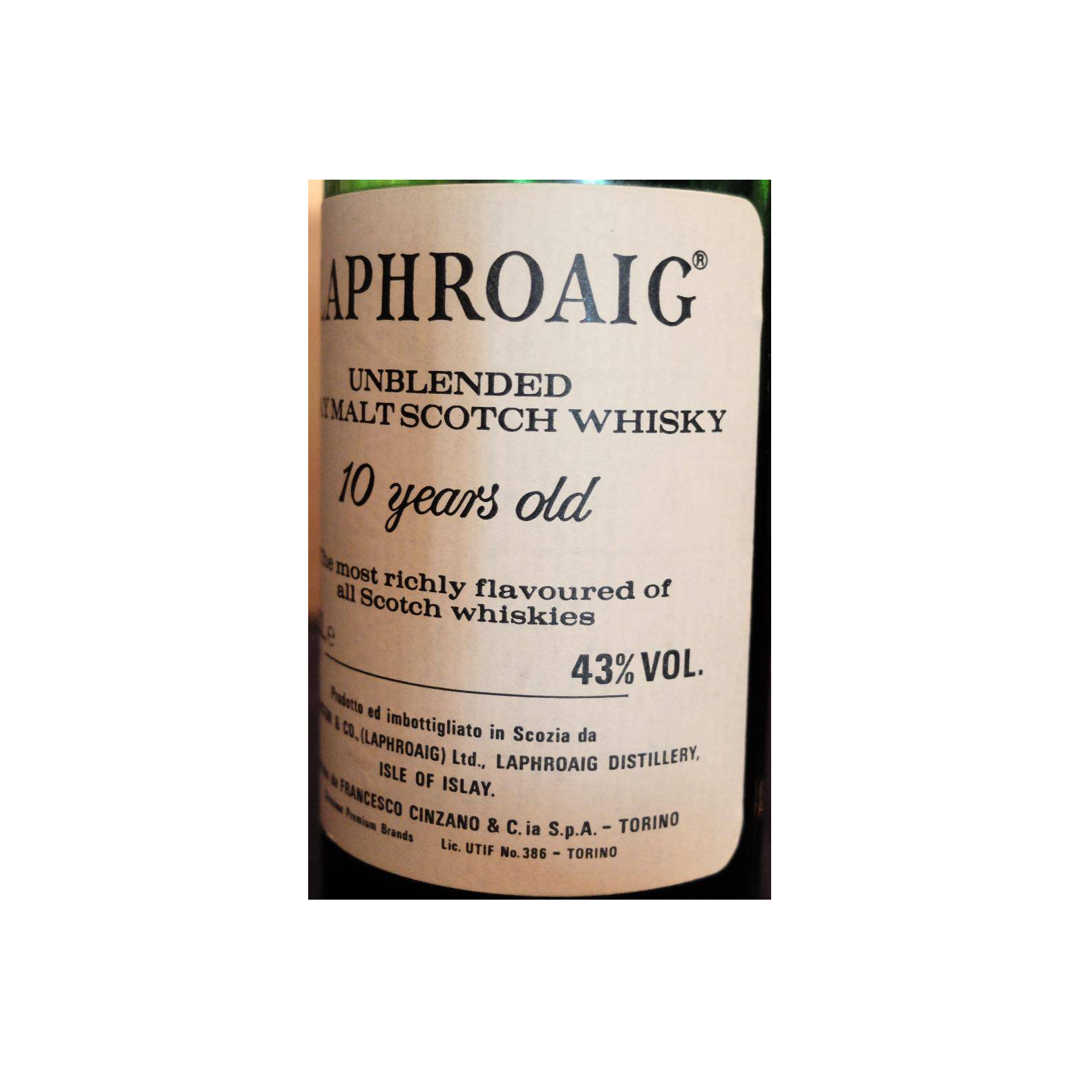 Laphroaig 10 Years Single Malt Whisky 3