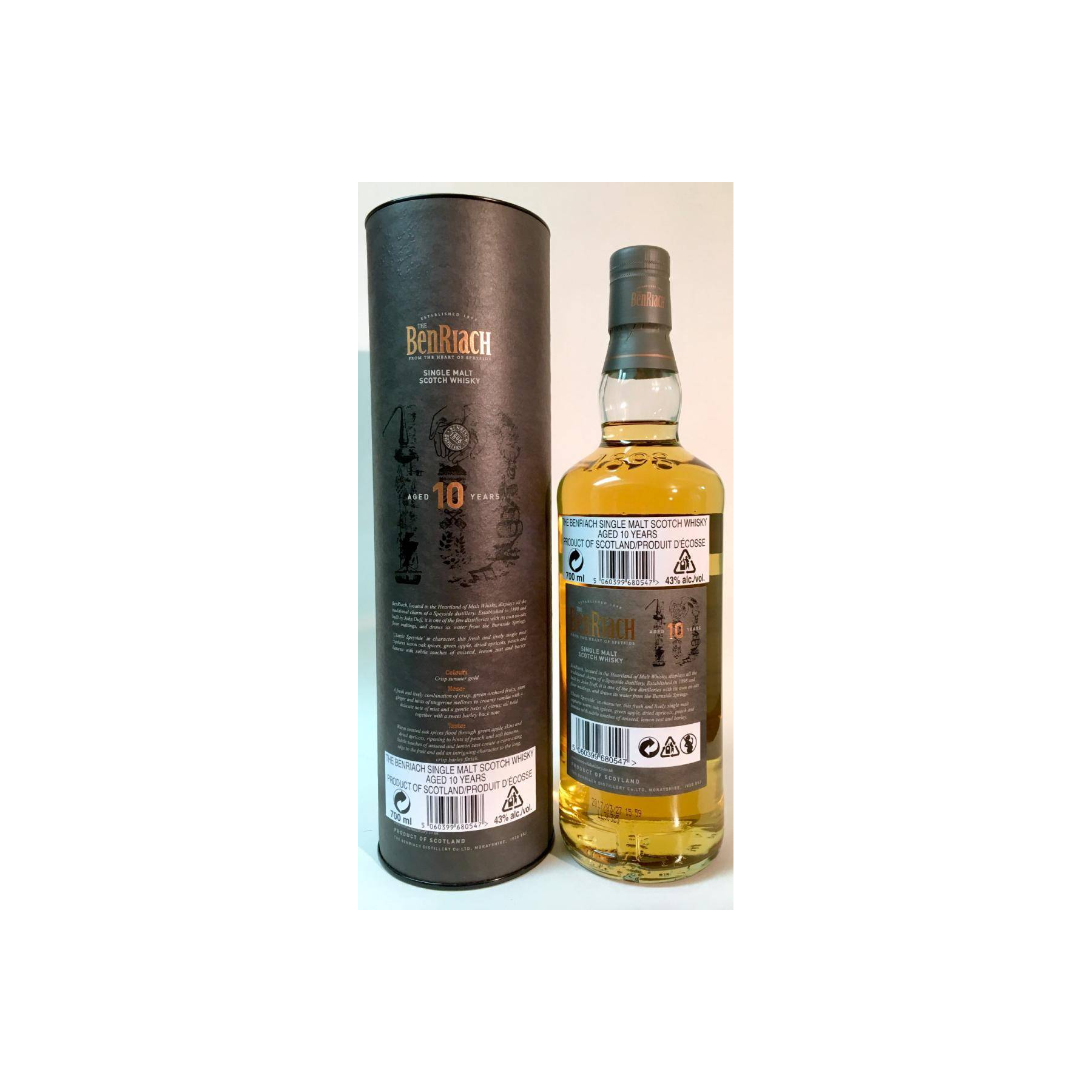 BenRiach 10 Years Single Malt Whisky 3