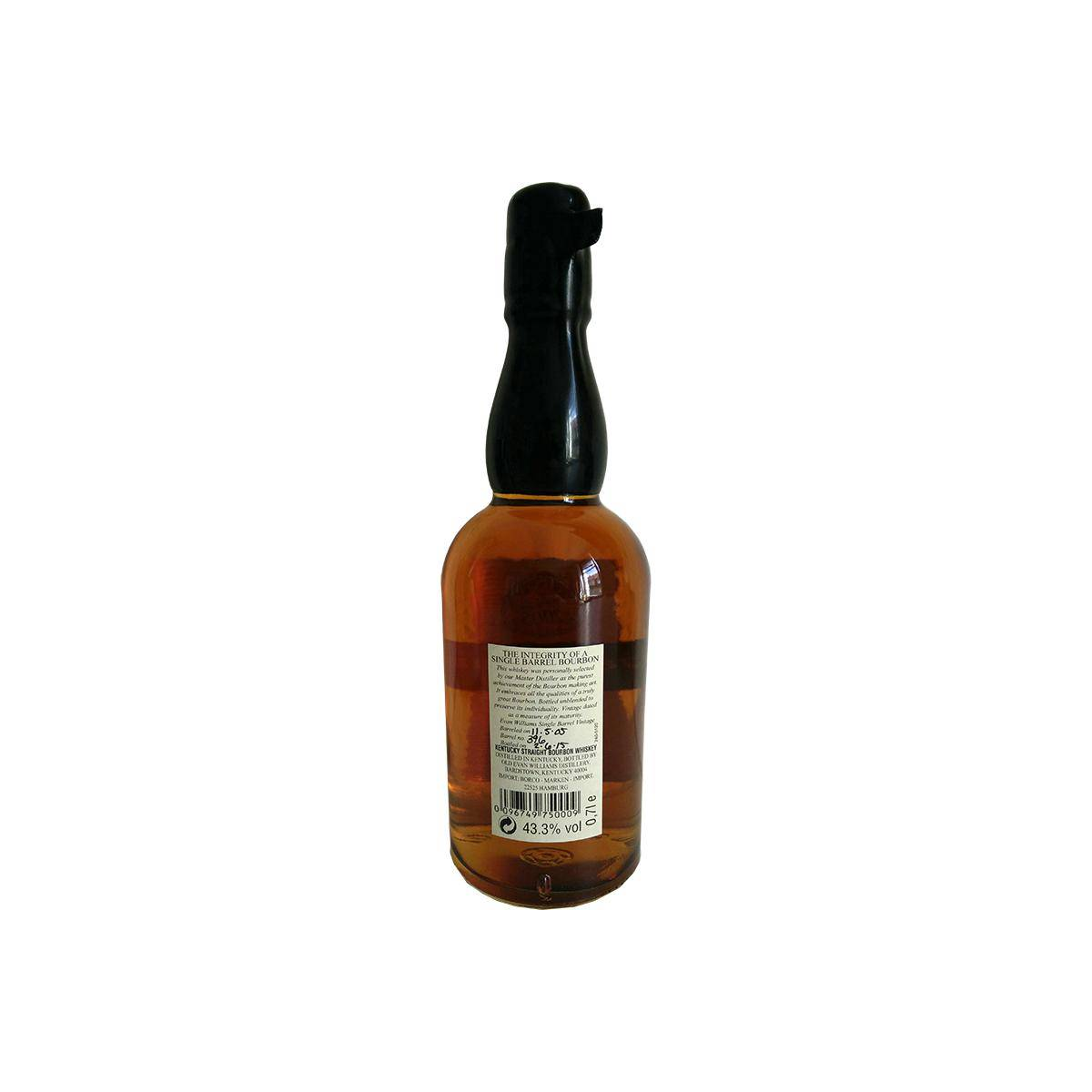 Evan Williams Single Cask 2005 10 Years Bourbon Whisky 2