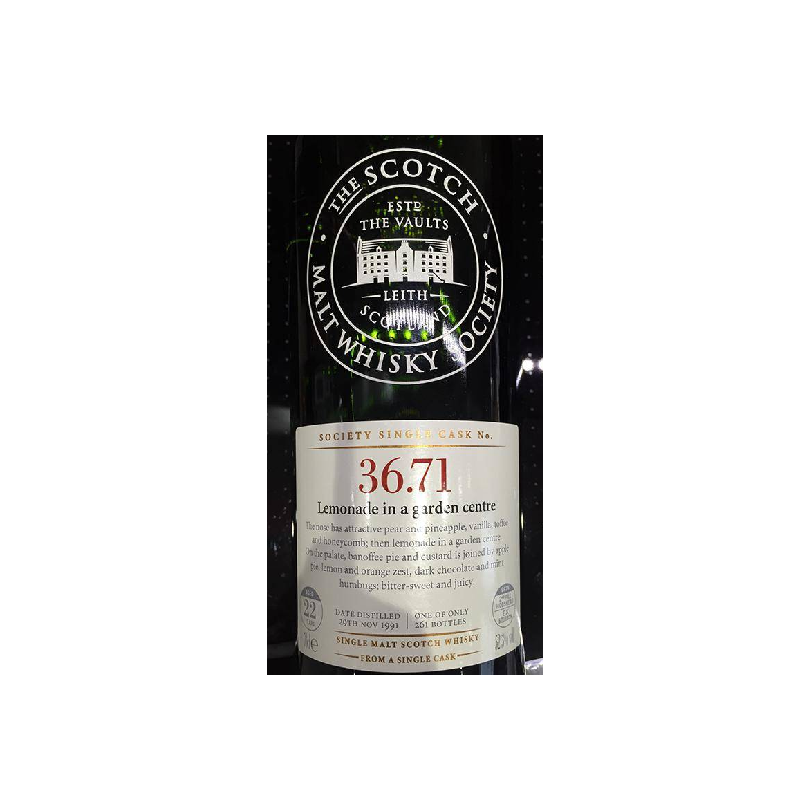 The Scotch Malt Whisky Society 1991 22 Years Single Malt Whisky 2