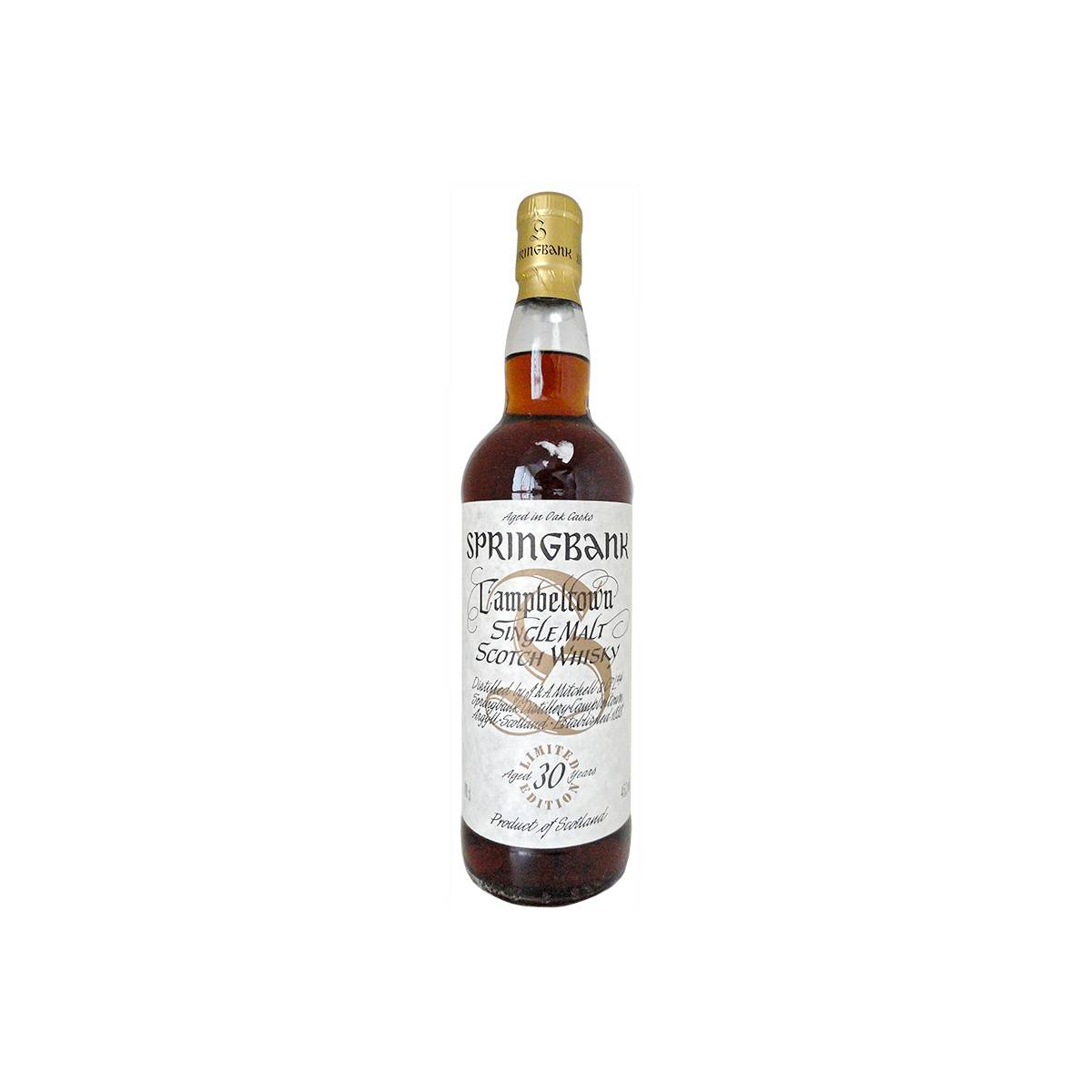 Springbank 30 Years Single Malt Whisky