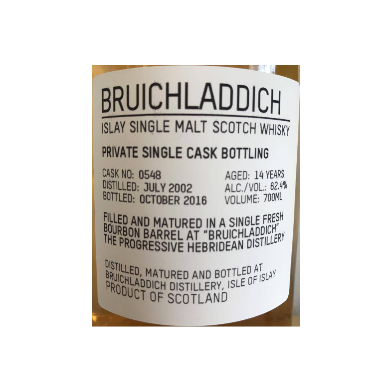 Bruichladdich 2002 14 Years Single Malt Whisky 2