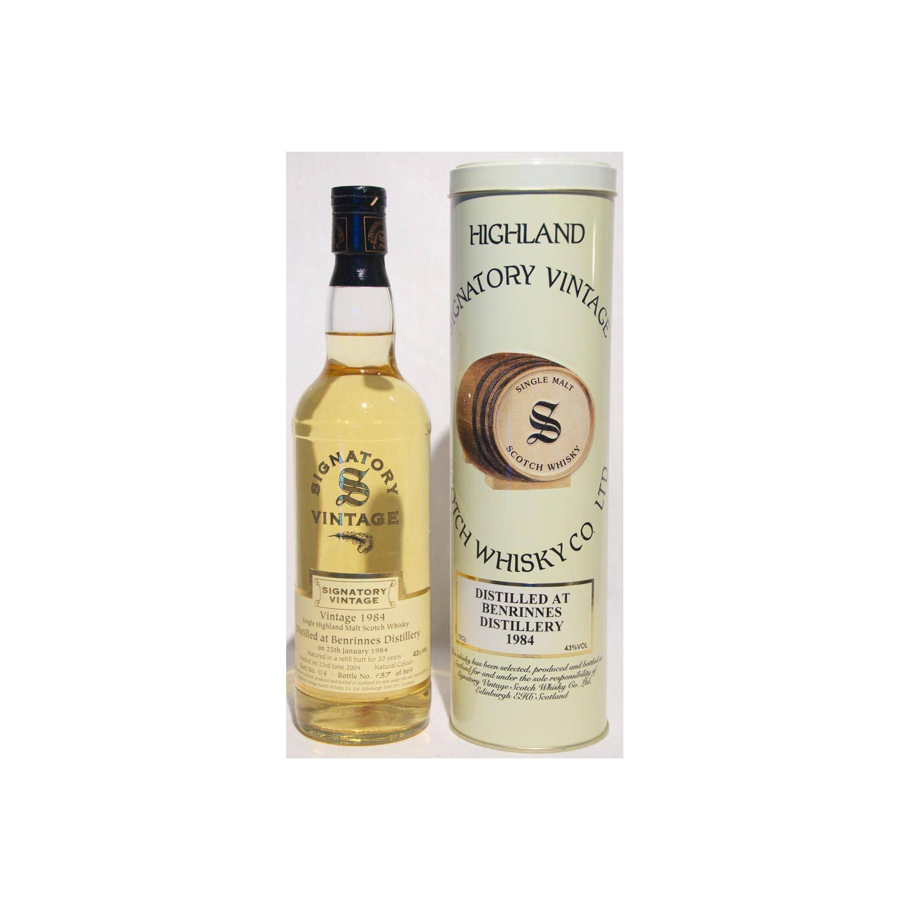 Benrinnes Vintage Collection 1984 20 Years Single Malt Whisky 2