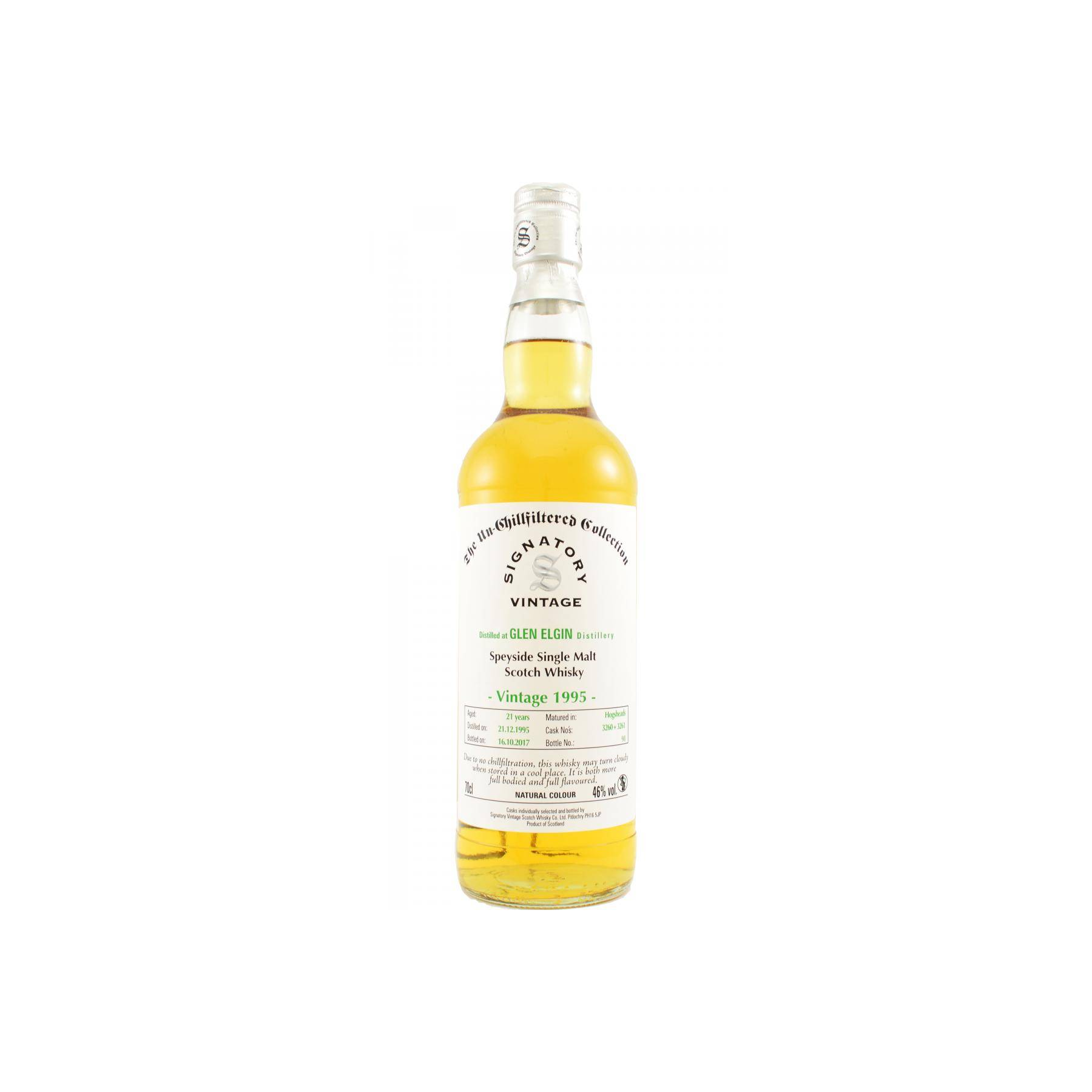 Glen Elgin The Un-Chillfiltered Collection 1995 21 Years Single Malt Whisky