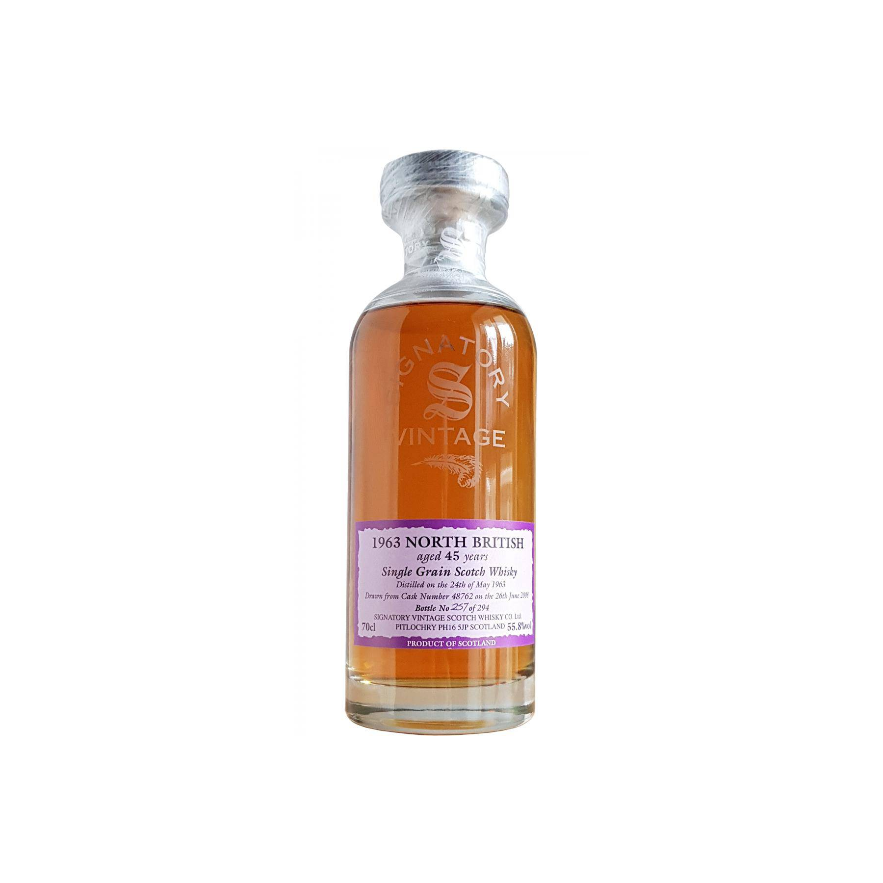 North British 1963 45 Years Single Grain Whisky