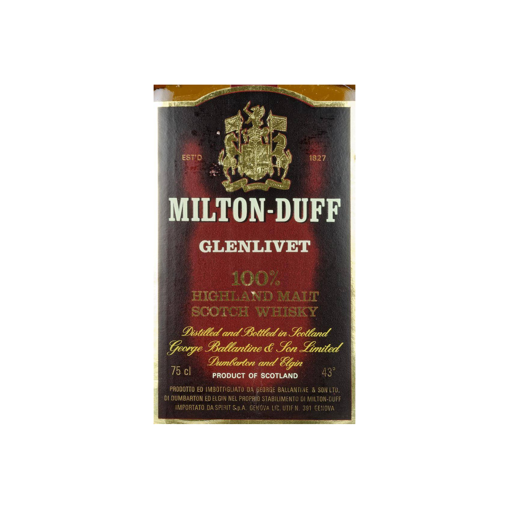 Miltonduff 12 Years Single Malt Whisky 2