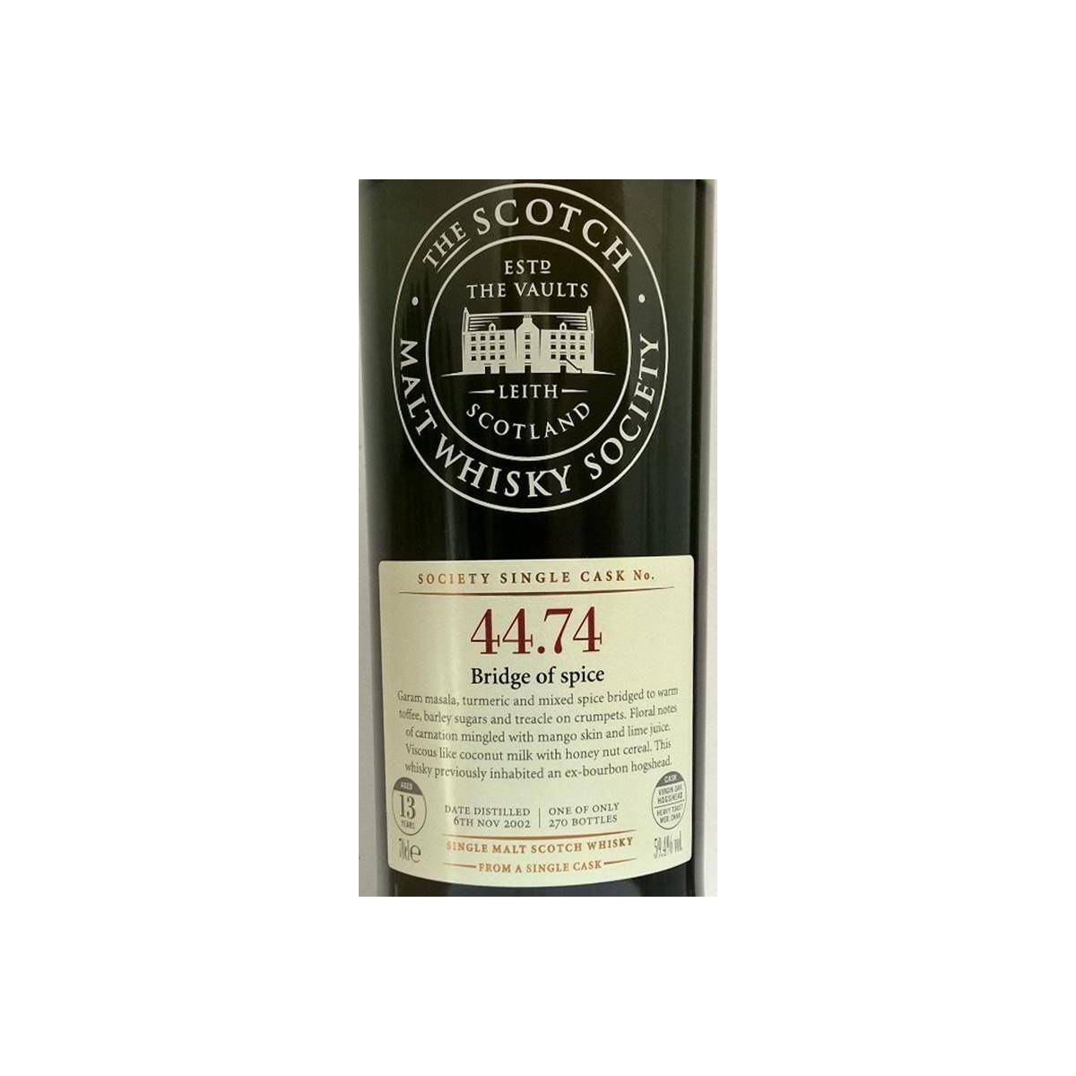 The Scotch Malt Whisky Society 2002 13 Years Single Malt Whisky 2