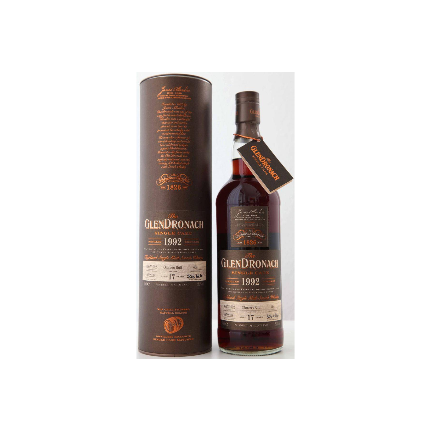 GlenDronach Single Cask 1992 17 Years Single Malt Whisky 2