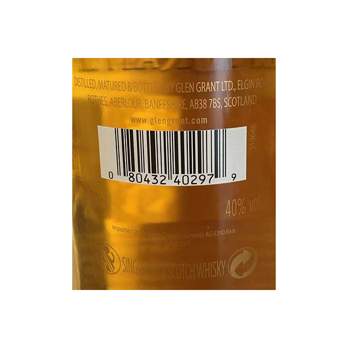Glen Grant 10 Years Single Malt Whisky 3