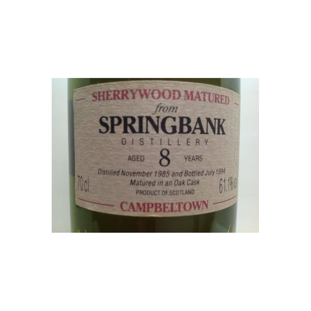 Springbank Authentic Collection 1985 8 Years Single Malt Whisky 3
