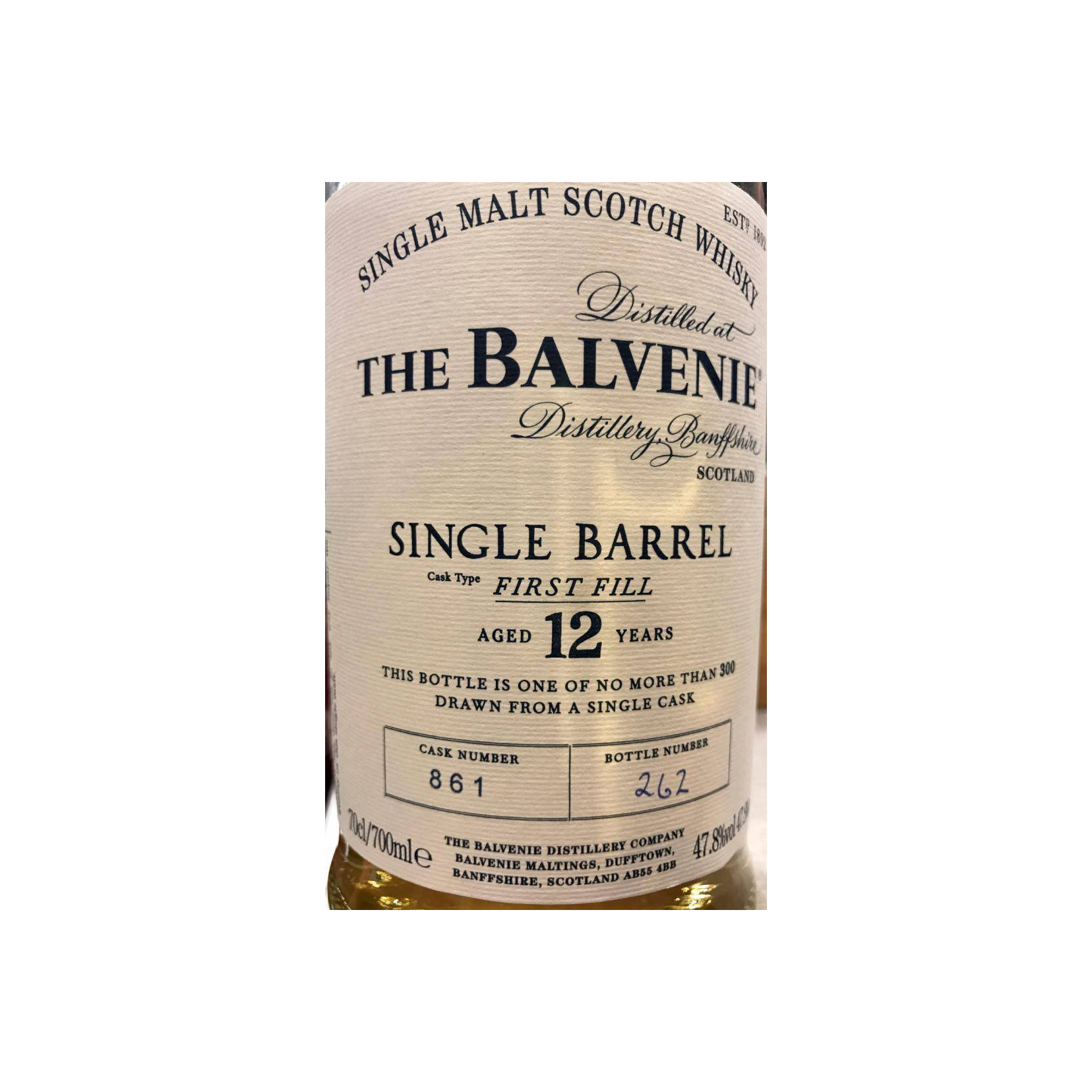 The Balvenie Single Cask 12 Years Single Malt Whisky 2