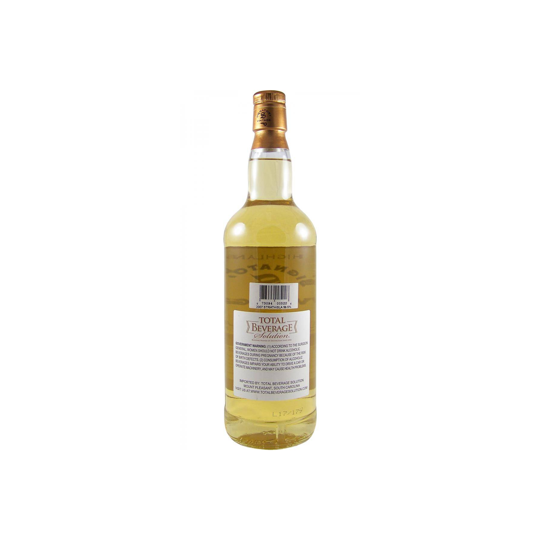 Strathisla 2007 9 Years Single Malt Whisky 2