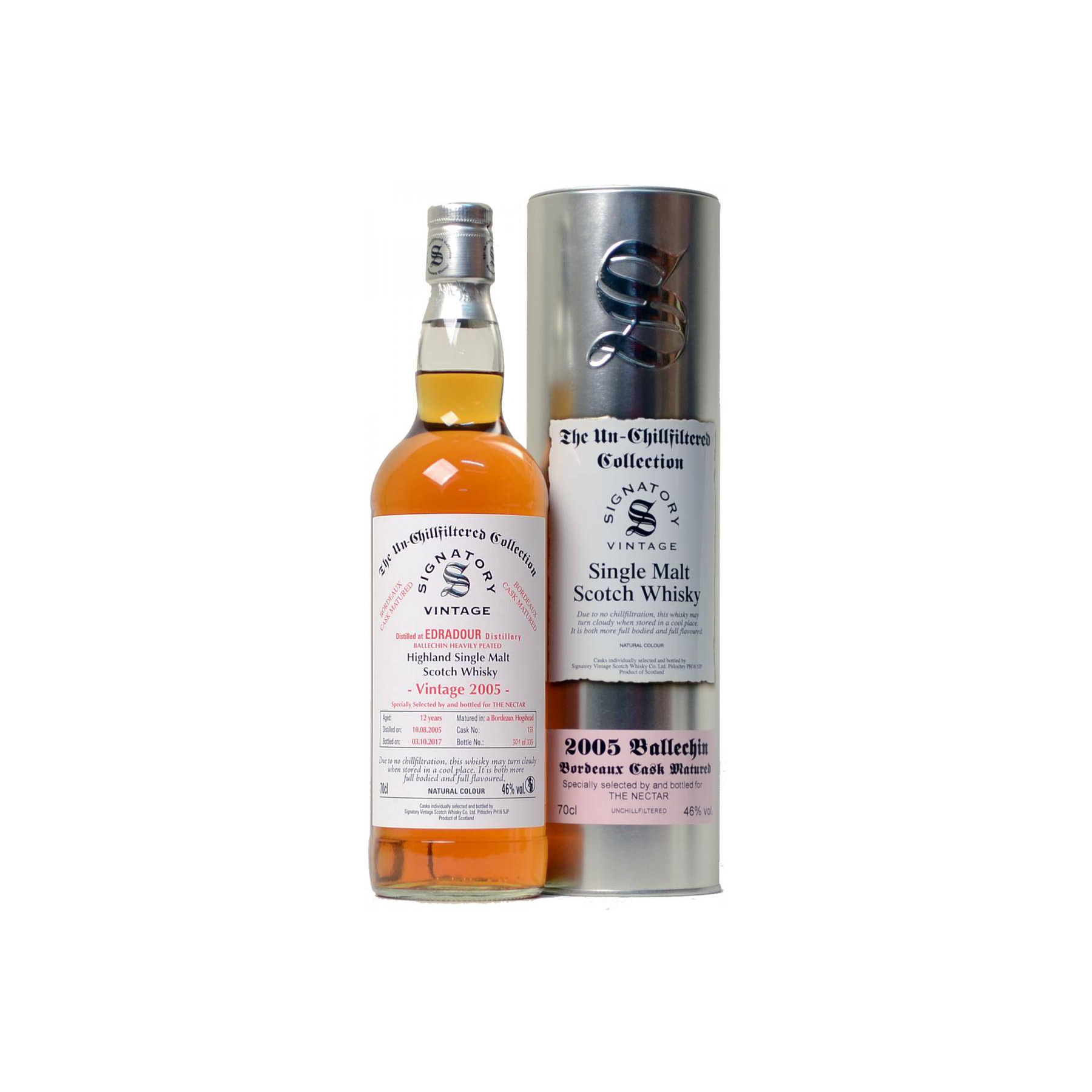 Edradour The Un-Chillfiltered Collection 2005 12 Years Single Malt Whisky 2
