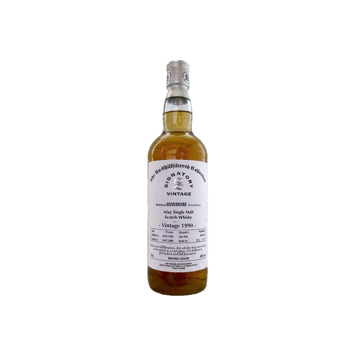 Bowmore The Un-Chillfiltered Collection 1990 19 Years Single Malt Whisky