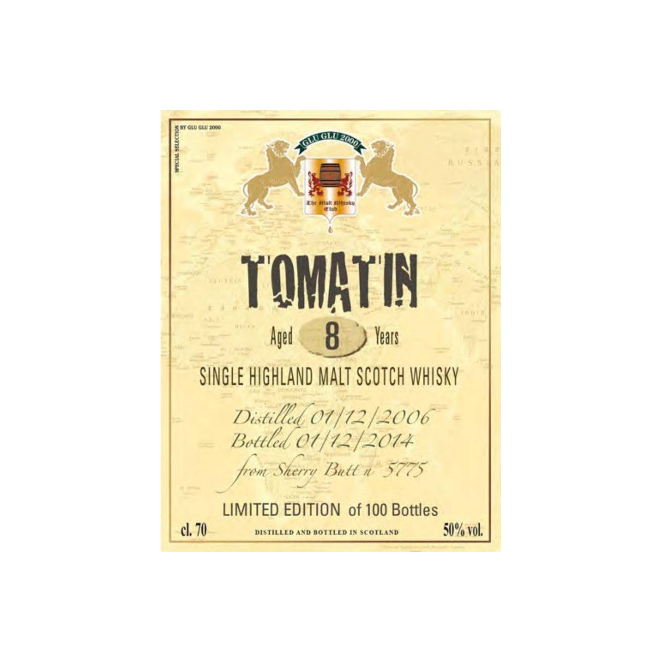 Tomatin 2006 8 Years Single Malt Whisky 3