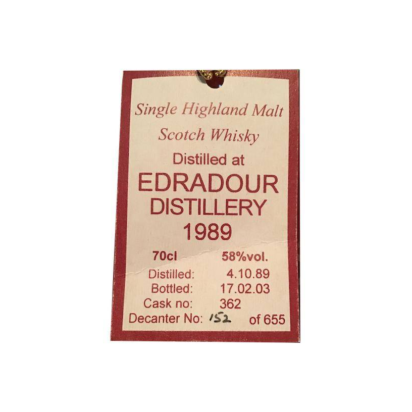 Edradour 1989 13 Years Single Malt Whisky 2
