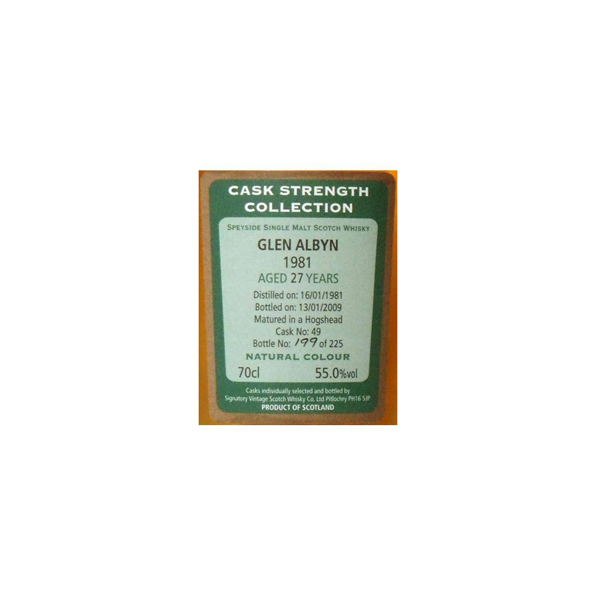 The Scotch Malt Whisky Society Cask Strength Collection 1981 27 Years Single Malt Whisky 2