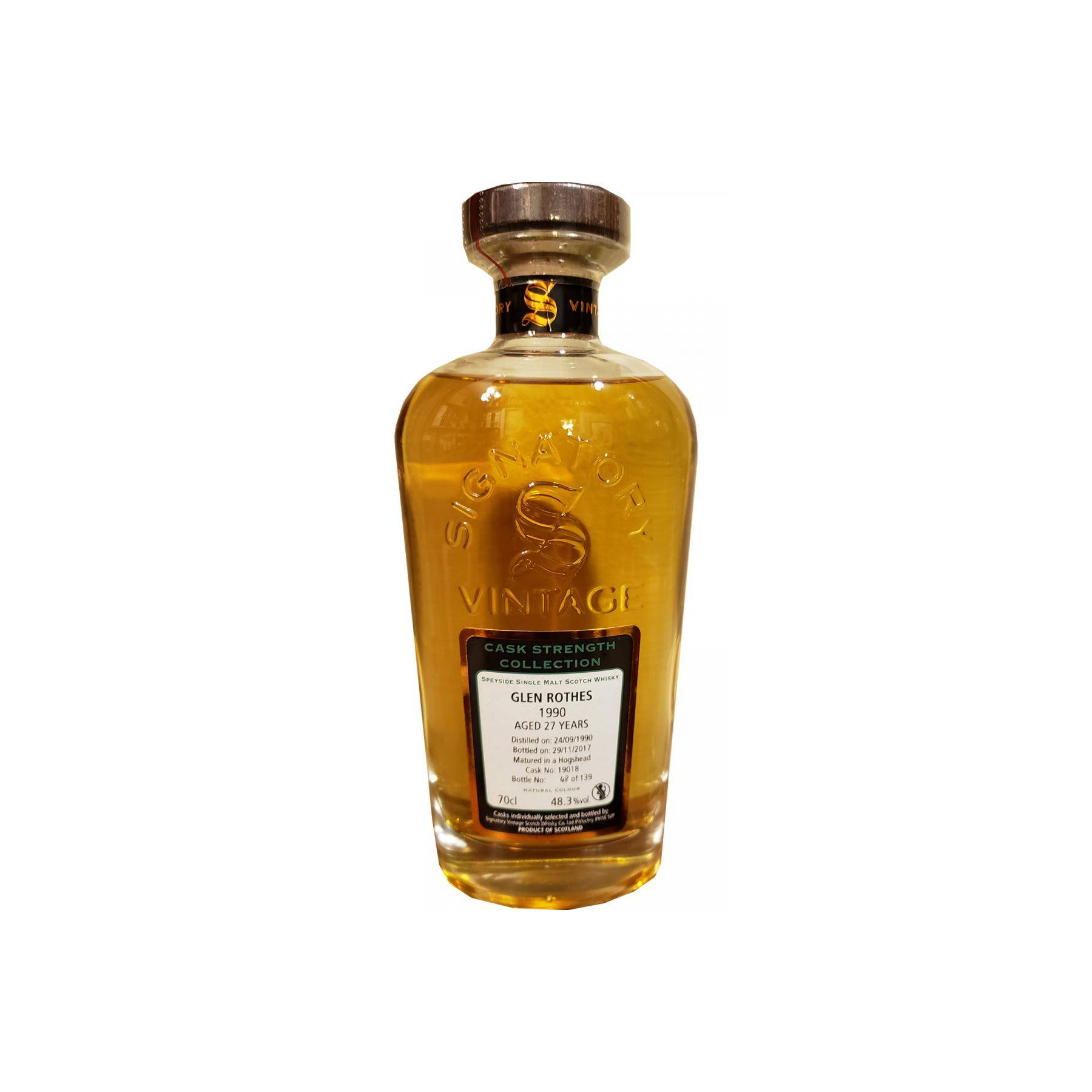 The Glenrothes Cask Strength Collection 1990 27 Years Single Malt Whisky