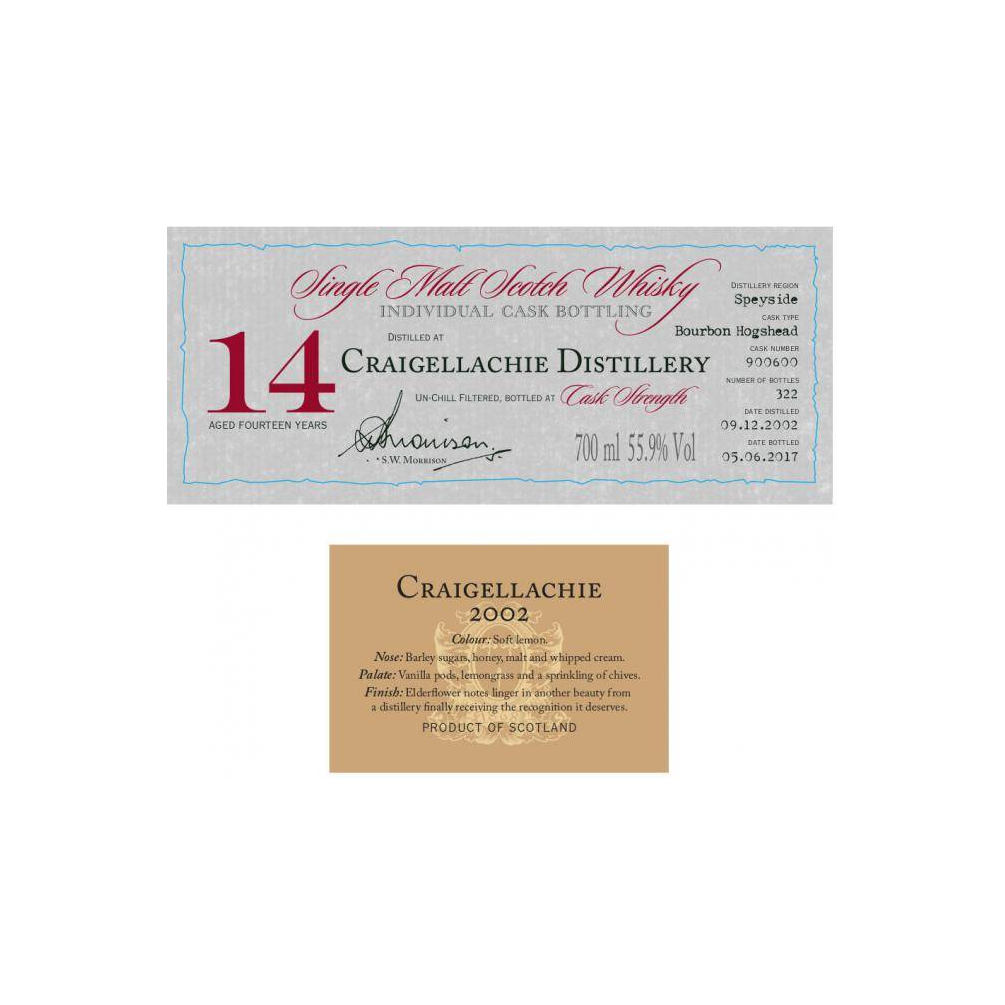 Craigellachie Individual Cask Bottling 2002 14 Years Single Malt Whisky 3