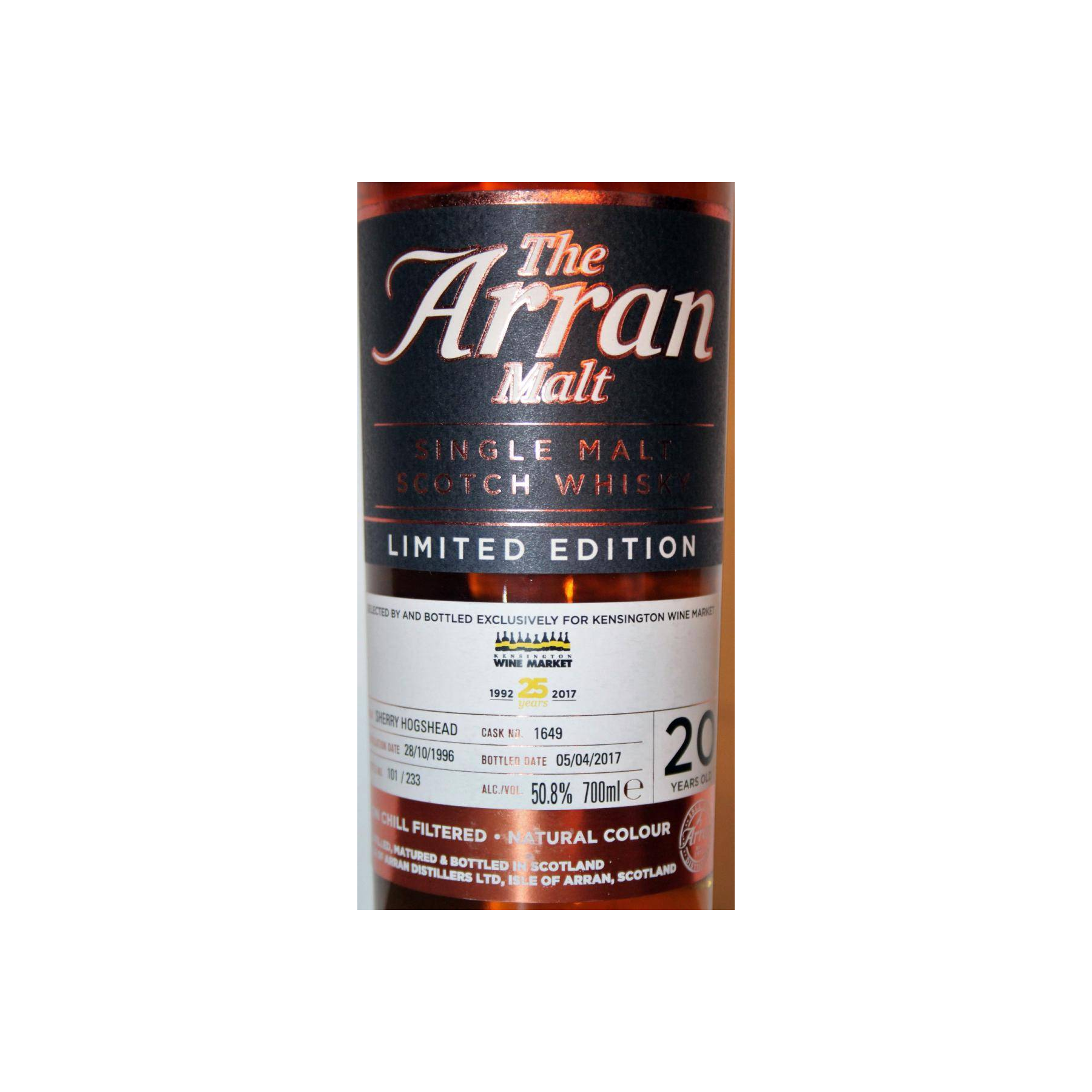 Arran Limited Edition 1996 20 Years Single Malt Whisky 2