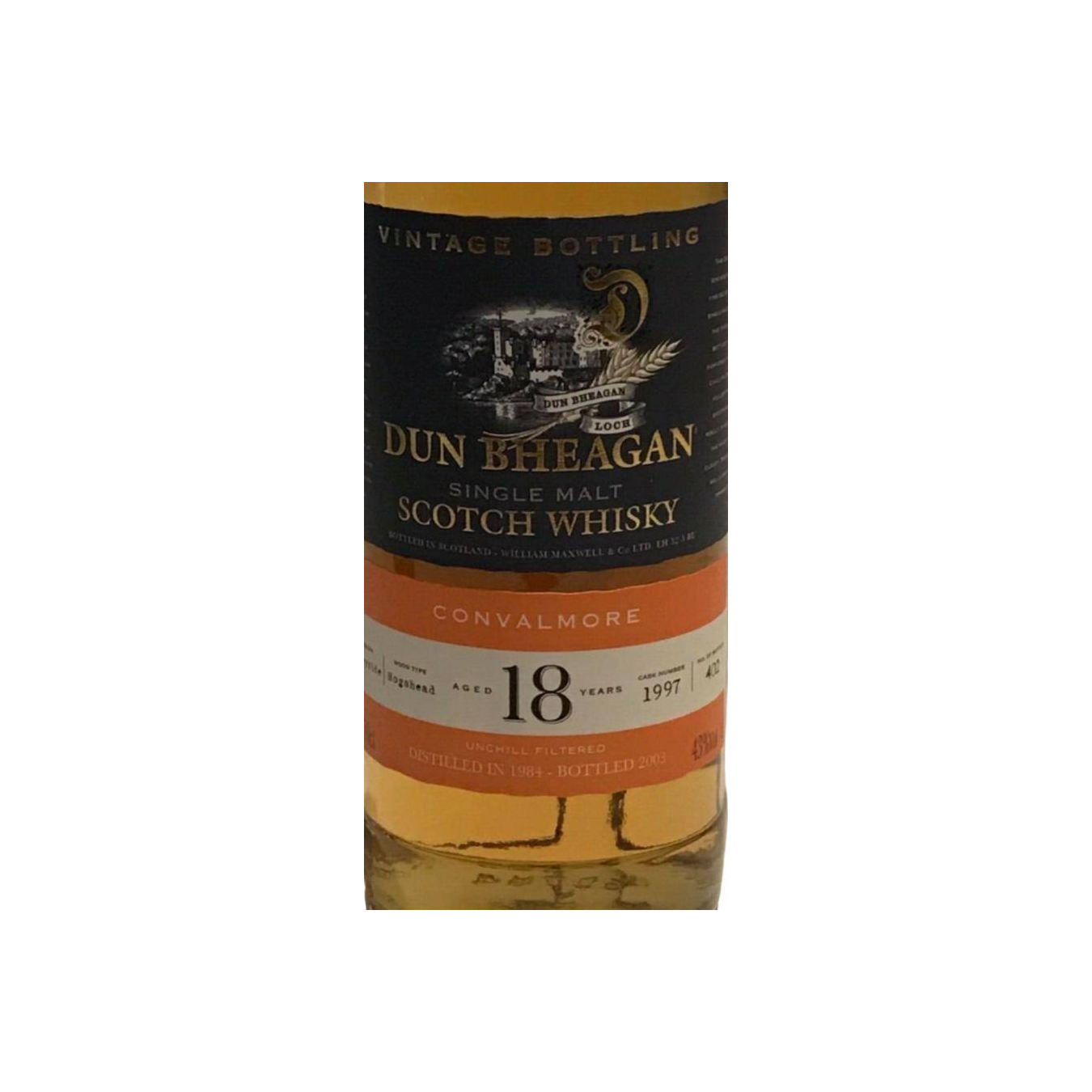 Convalmore 1984 18 Years Single Malt Whisky 2
