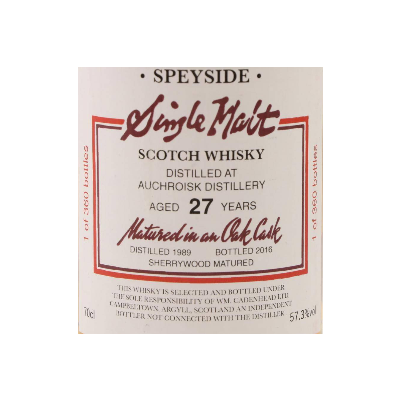 Auchroisk 1989 27 Years Single Malt Whisky 2