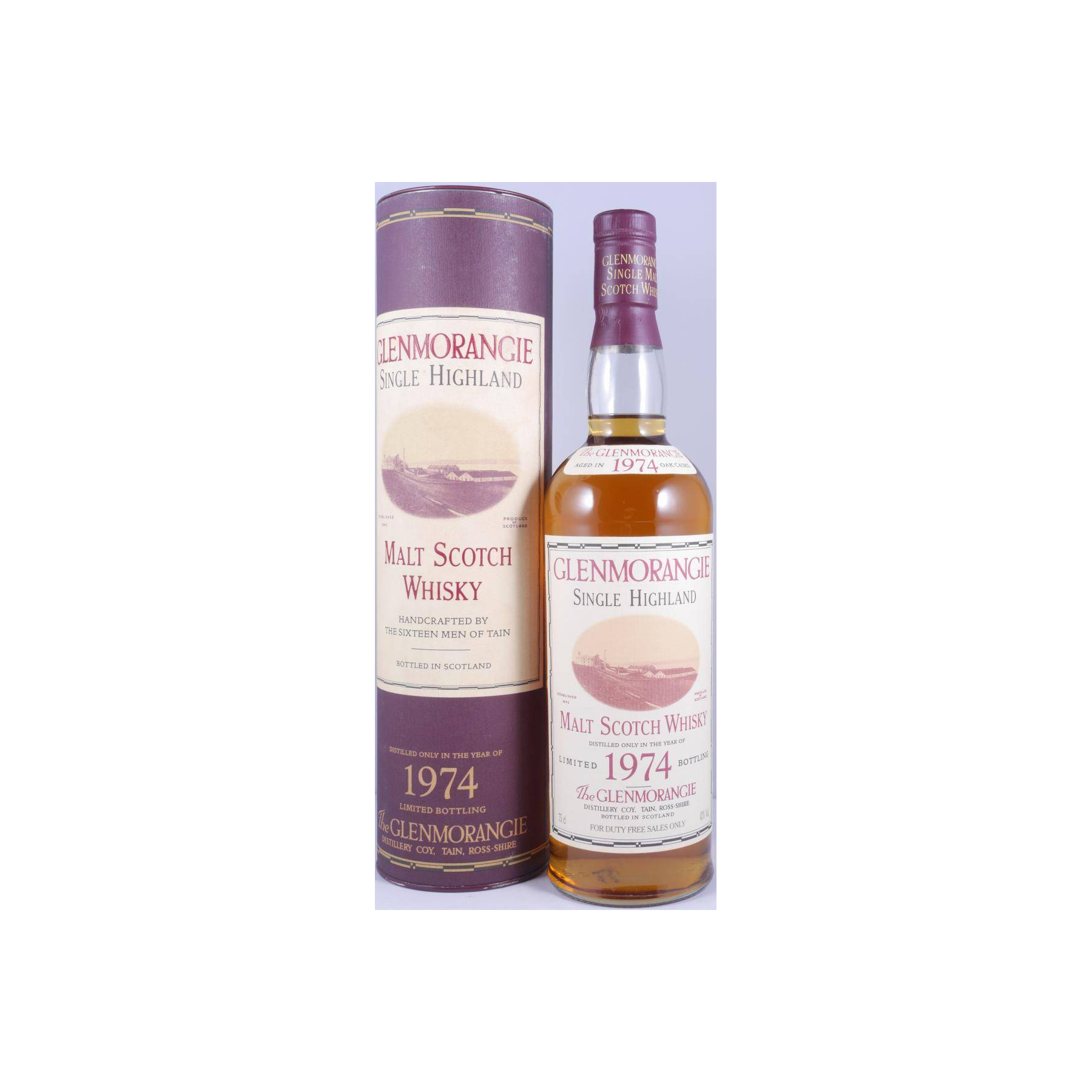 Glenmorangie 1974 21 Years Single Malt Whisky