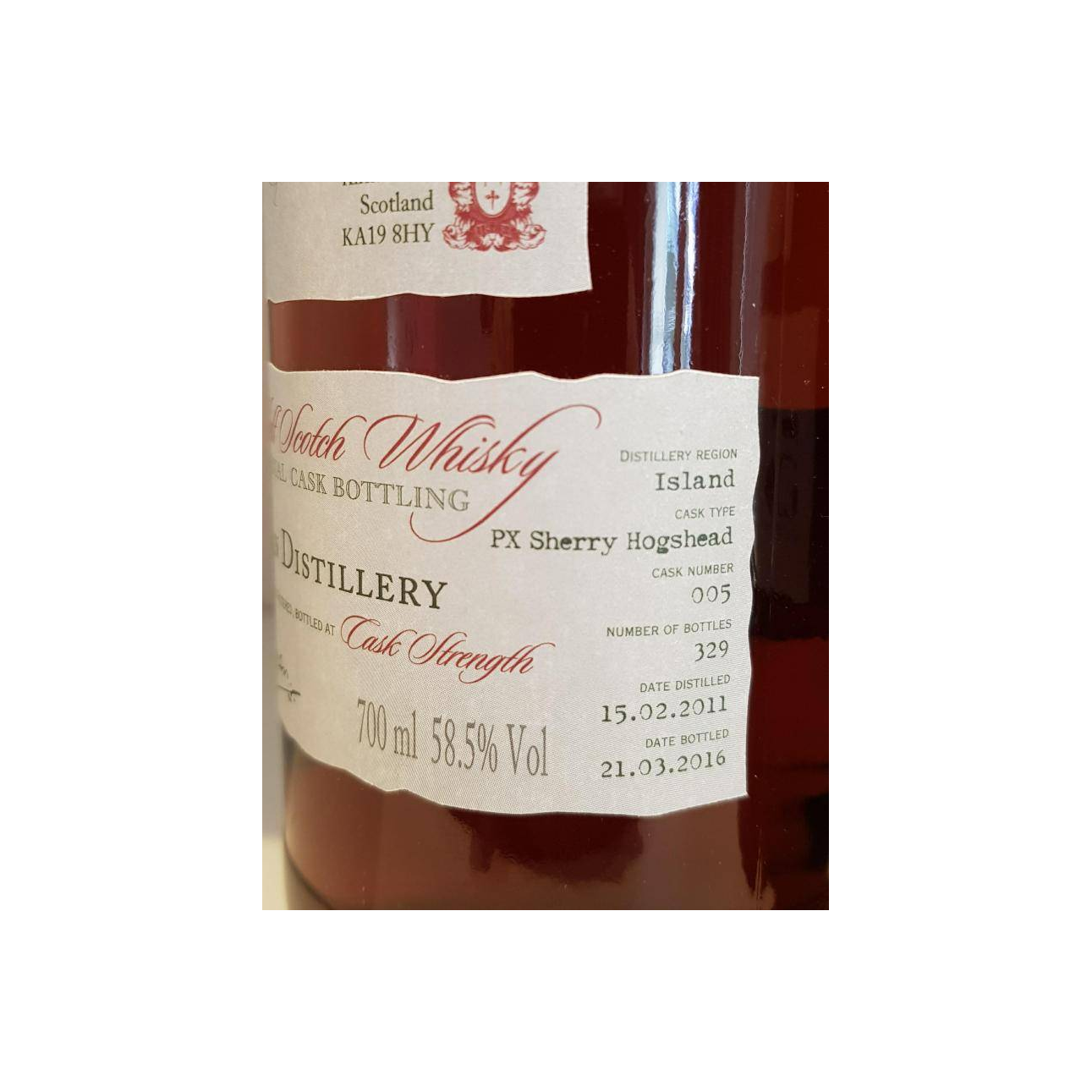 Arran Individual Cask Bottling 2011 5 Years Single Malt Whisky 3