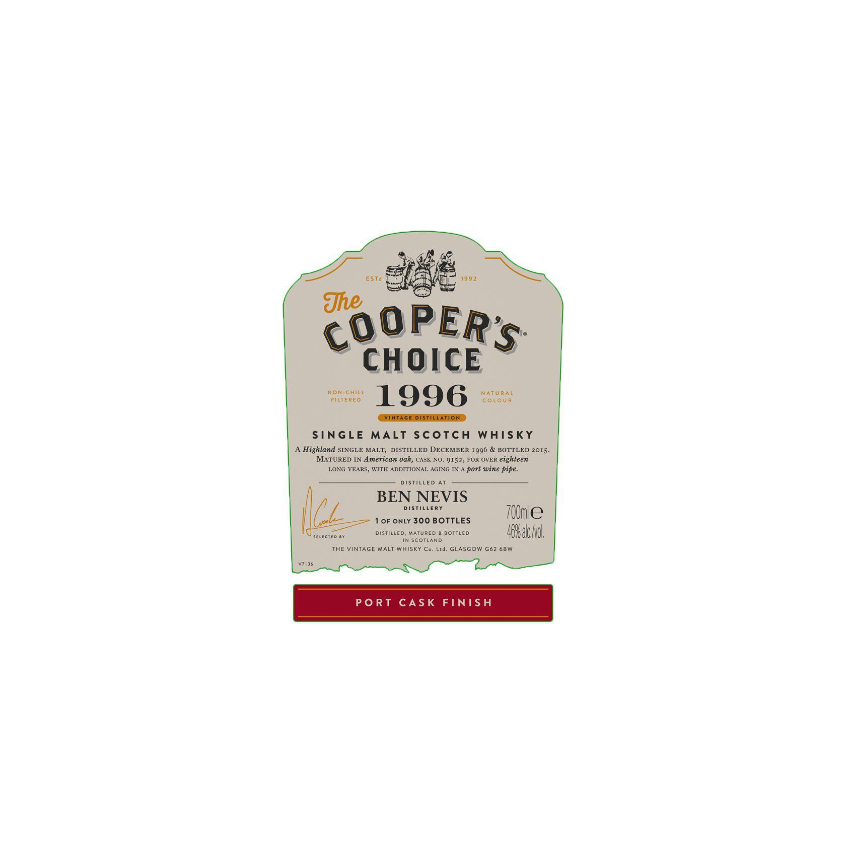 Ben Nevis The Cooper's Choice 1996 18 Years Single Malt Whisky 3