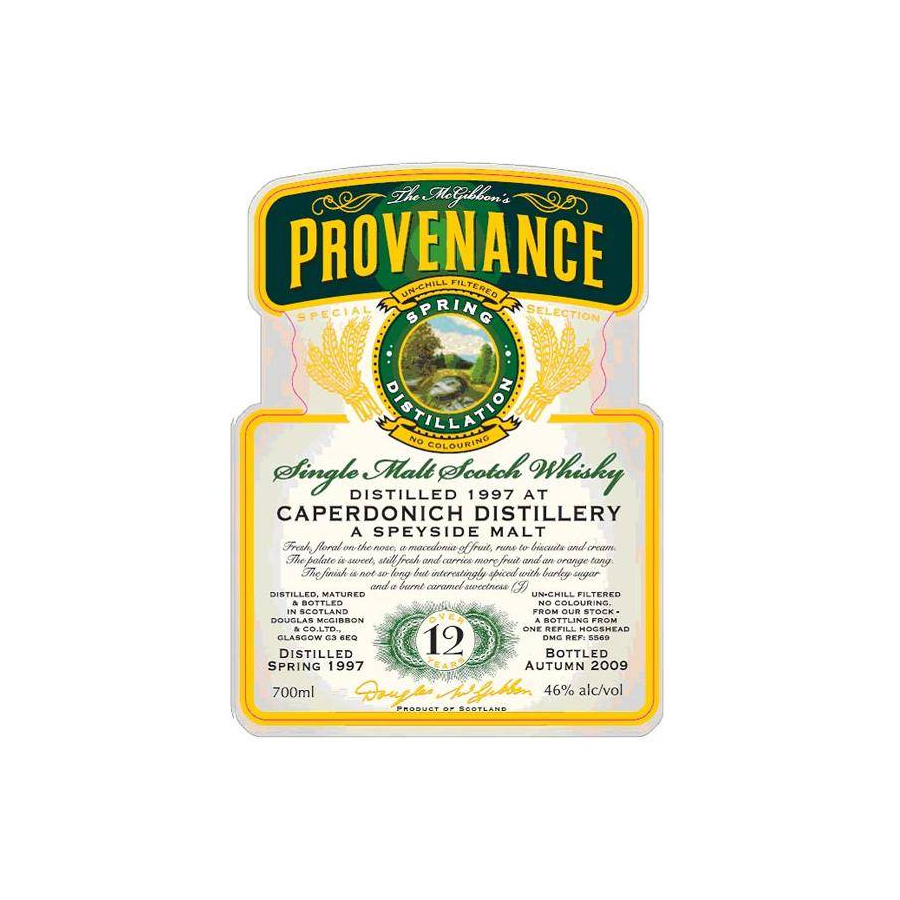 Caperdonich McGibbon's Provenance 1997 12 Years Single Malt Whisky 2