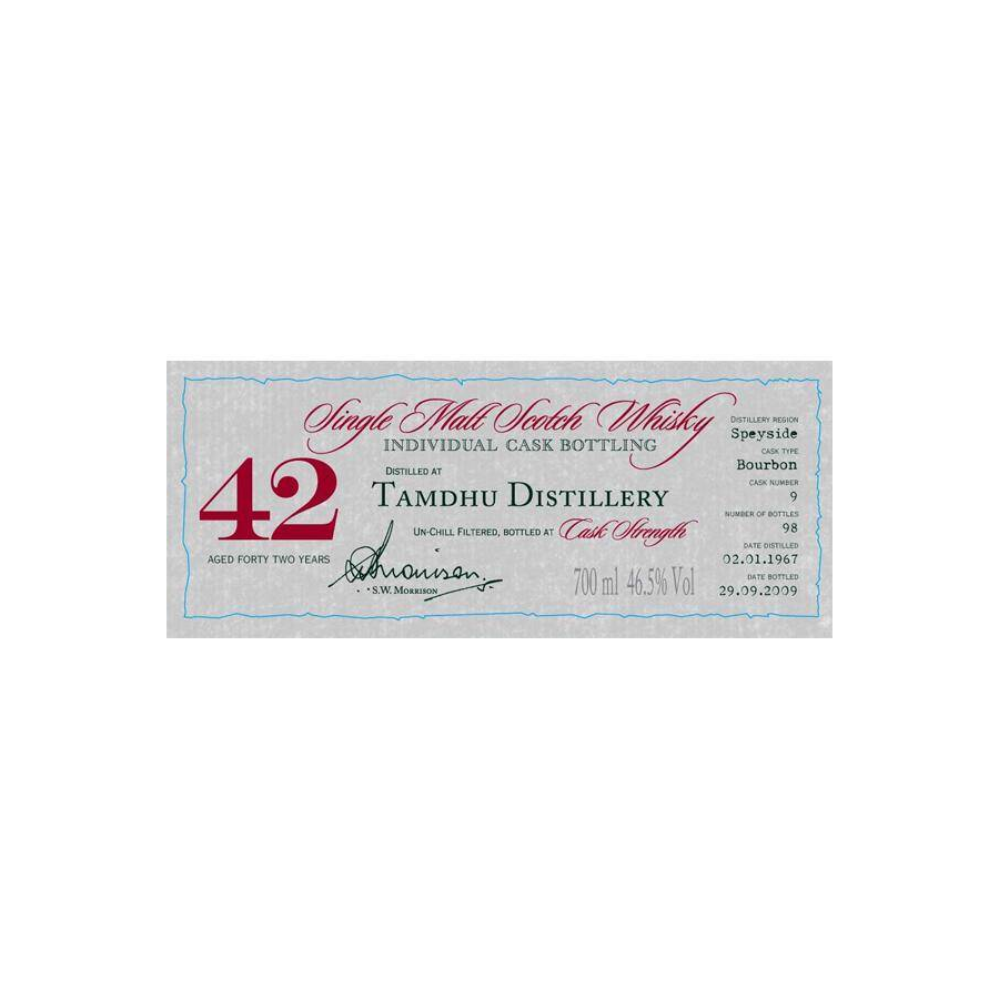 Tamdhu Individual Cask Bottling 1967 42 Years Single Malt Whisky 2