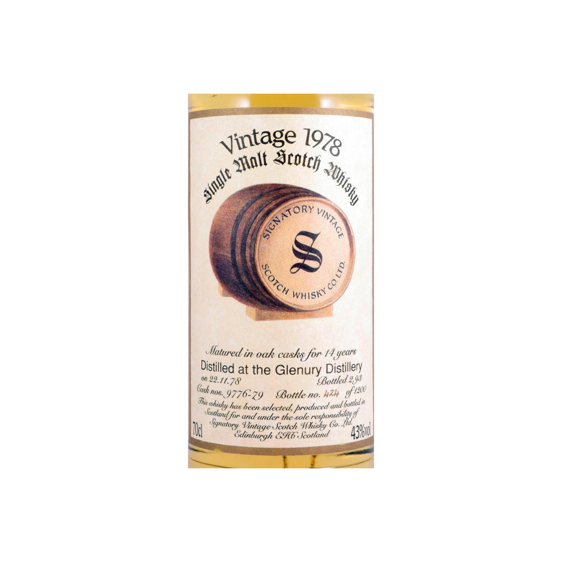 Glenury Royal Vintage Collection 1978 14 Years Single Malt Whisky 2