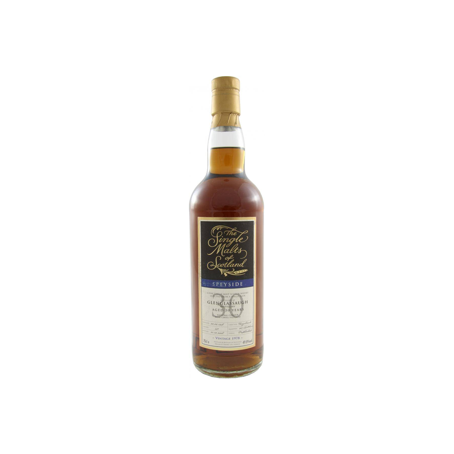 Glenglassaugh The Single Malts of Scotland 1978 30 Years Single Malt Whisky