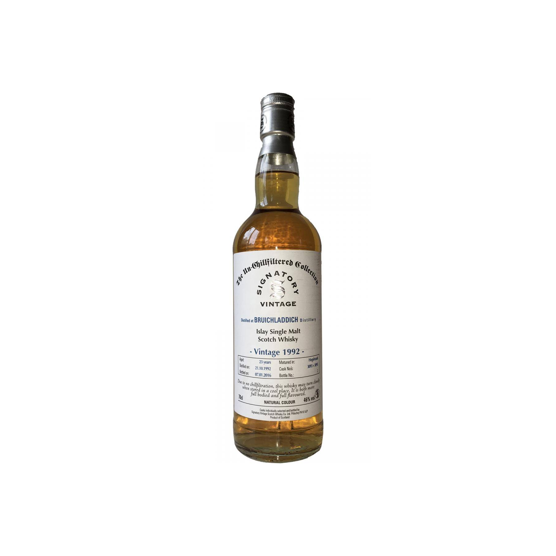 Bruichladdich The Un-Chillfiltered Collection 1992 23 Years Single Malt Whisky