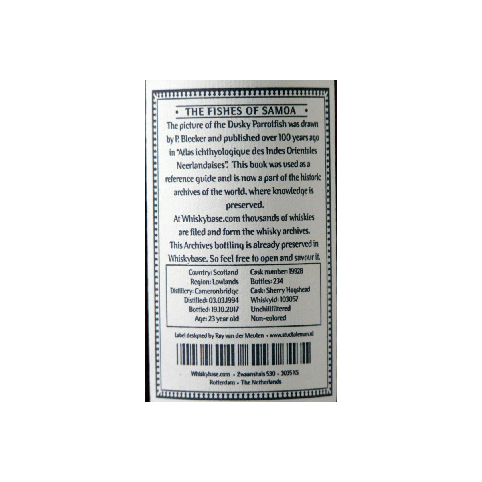 Cameronbridge 1994 23 Years Single Grain Whisky 3