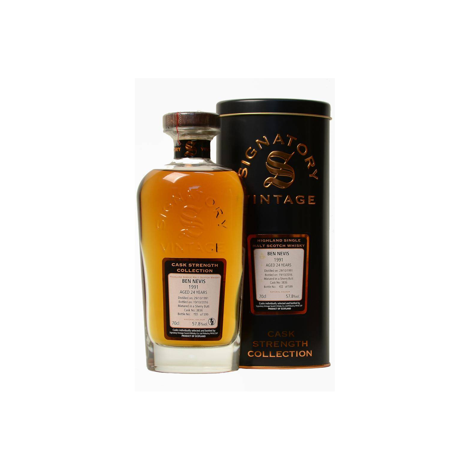 Ben Nevis Cask Strength Collection 1991 24 Years Single Malt Whisky 2