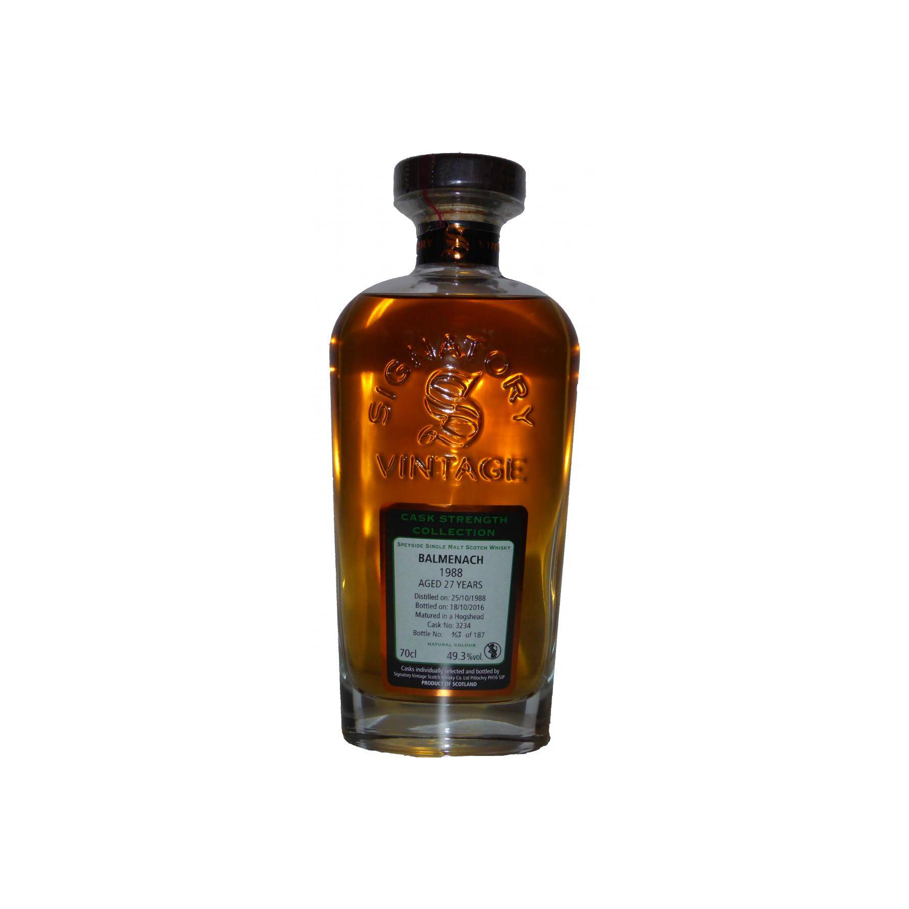 Balmenach Cask Strength Collection 1988 27 Years Single Malt Whisky