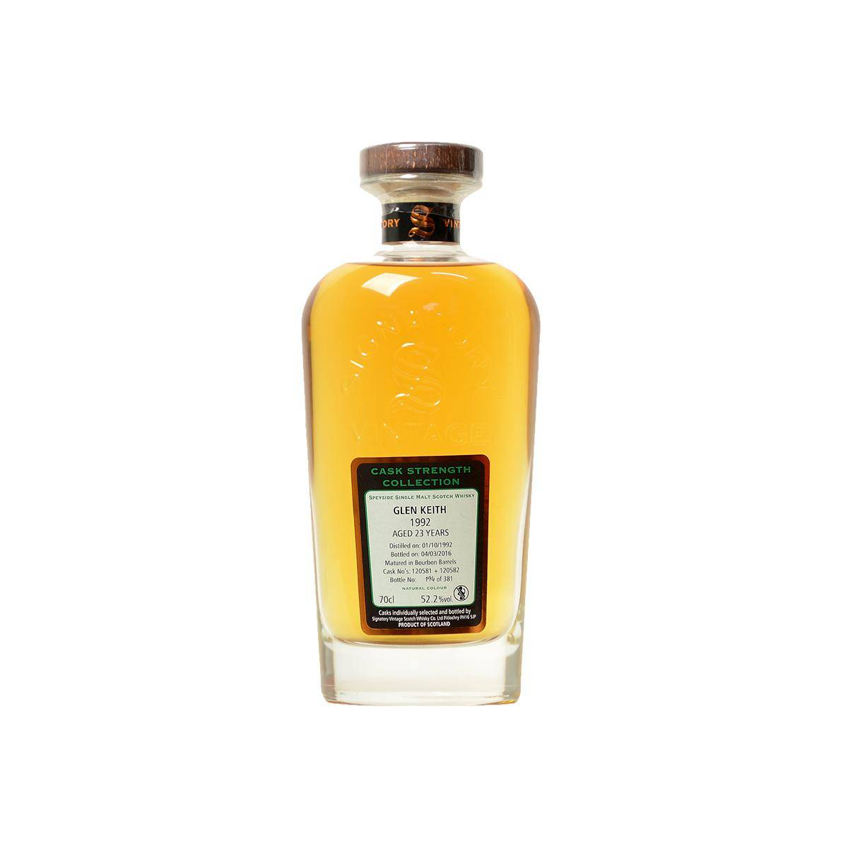 Glen Keith Cask Strength Collection 1992 23 Years Single Malt Whisky