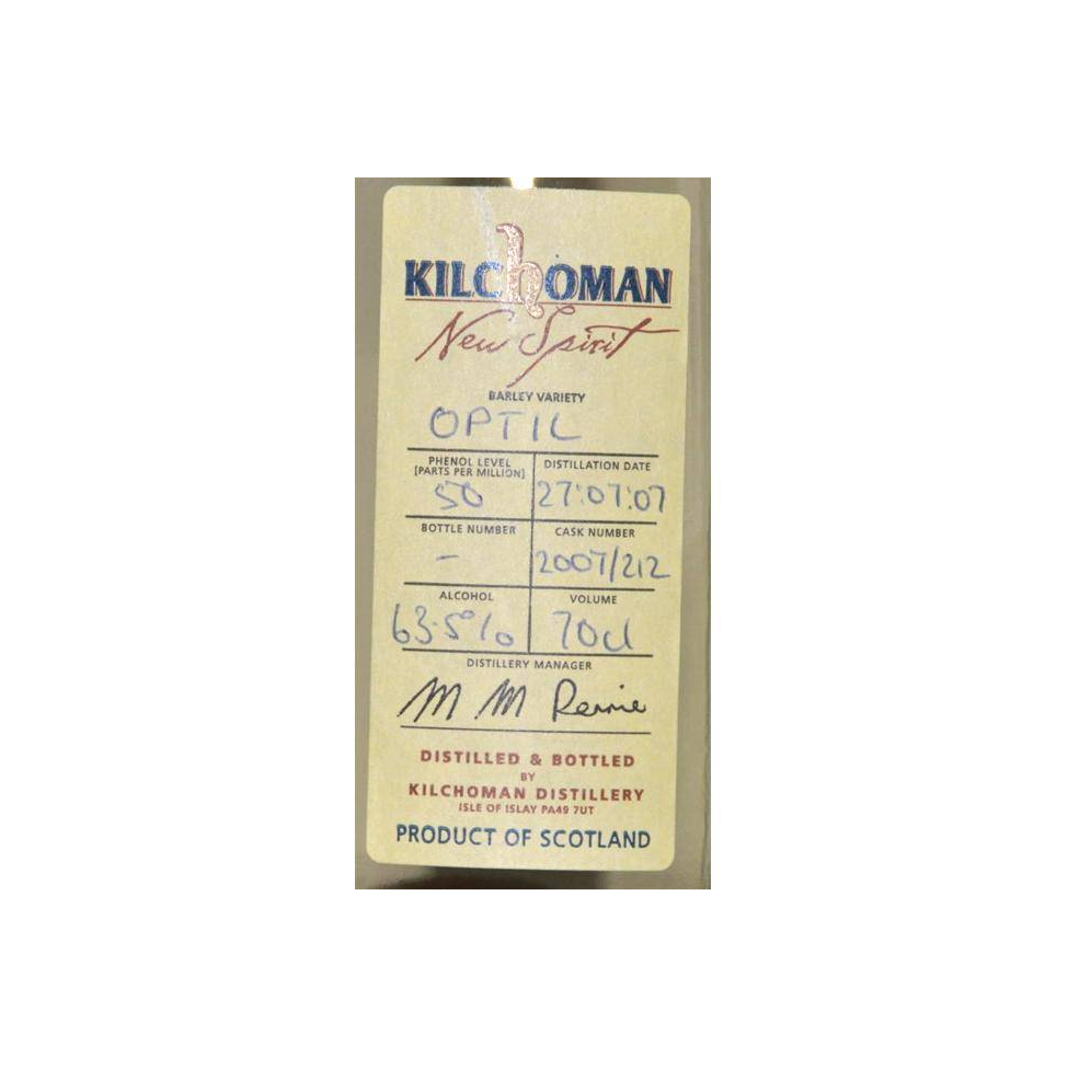 Kilchoman 2007 2 Years Spirit Whisky